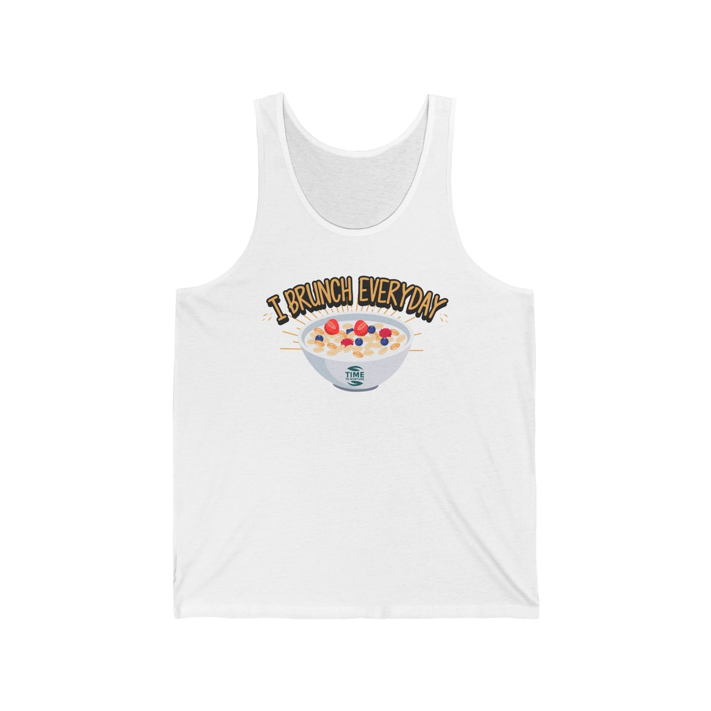 I Brunch Everyday Unisex Tank Top - Retirement Gift, Brunch Lover Shirt, Sleeveless Tee, Funny Workout Apparel, Summer Clothing