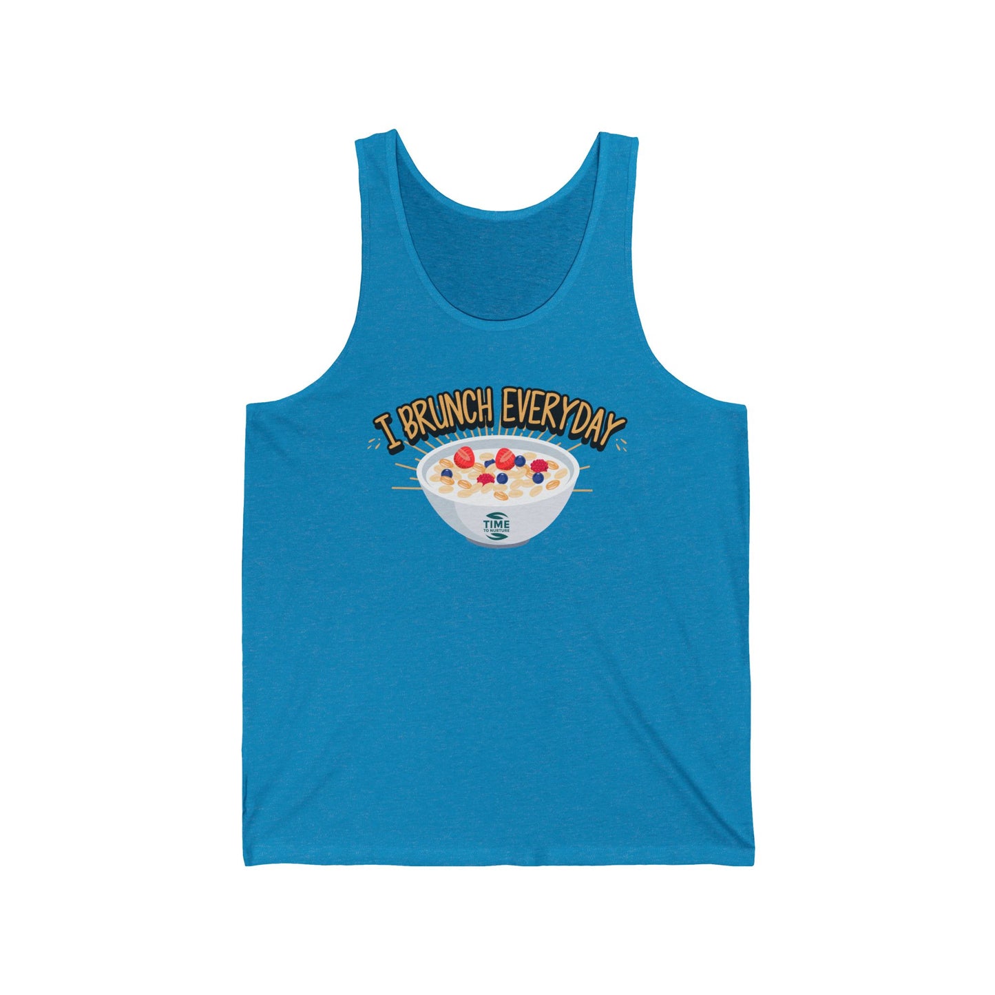 I Brunch Everyday Unisex Tank Top - Retirement Gift, Brunch Lover Shirt, Sleeveless Tee, Funny Workout Apparel, Summer Clothing