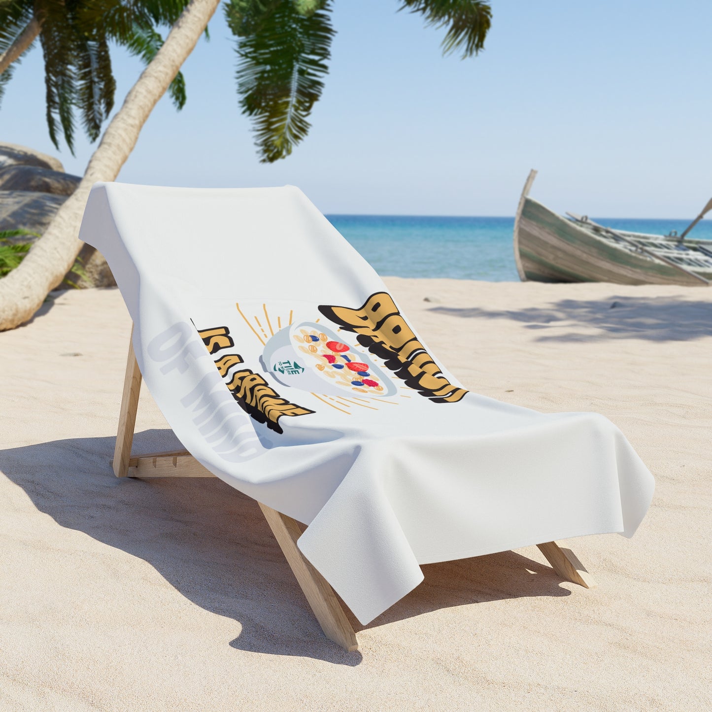 Luxurious Brunch Vibes Beach Towel – Ultra-Soft & Absorbent, Perfect for Summer Adventures, Poolside Relaxation, Beach Getaways, Trendy Foodie Gifts, and Cozy Outdoor Lounging