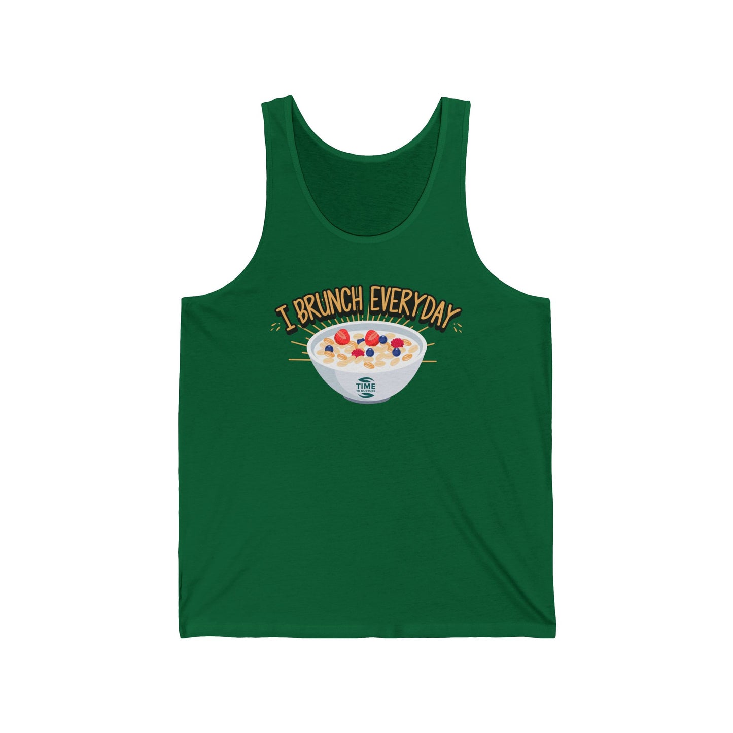 I Brunch Everyday Unisex Tank Top - Retirement Gift, Brunch Lover Shirt, Sleeveless Tee, Funny Workout Apparel, Summer Clothing