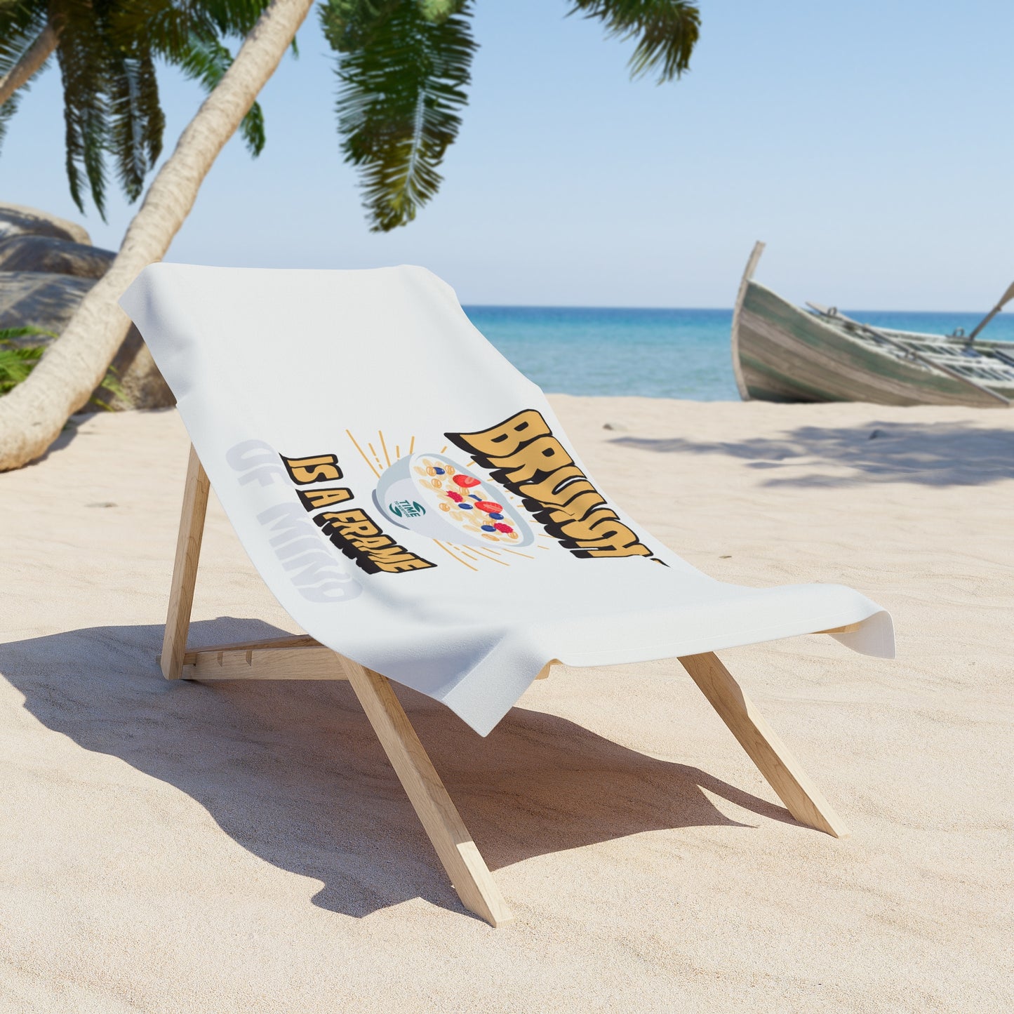 Luxurious Brunch Vibes Beach Towel – Ultra-Soft & Absorbent, Perfect for Summer Adventures, Poolside Relaxation, Beach Getaways, Trendy Foodie Gifts, and Cozy Outdoor Lounging