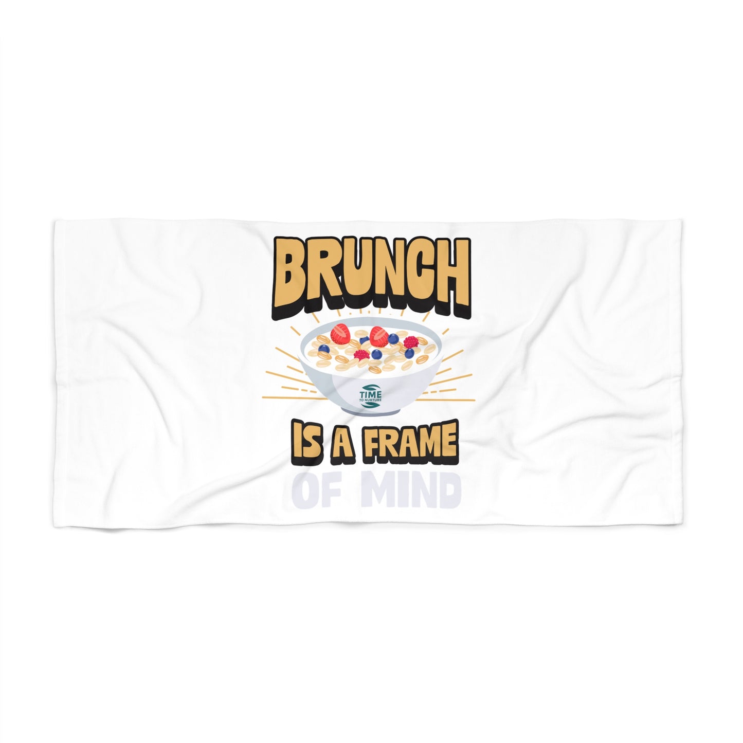 Luxurious Brunch Vibes Beach Towel – Ultra-Soft & Absorbent, Perfect for Summer Adventures, Poolside Relaxation, Beach Getaways, Trendy Foodie Gifts, and Cozy Outdoor Lounging