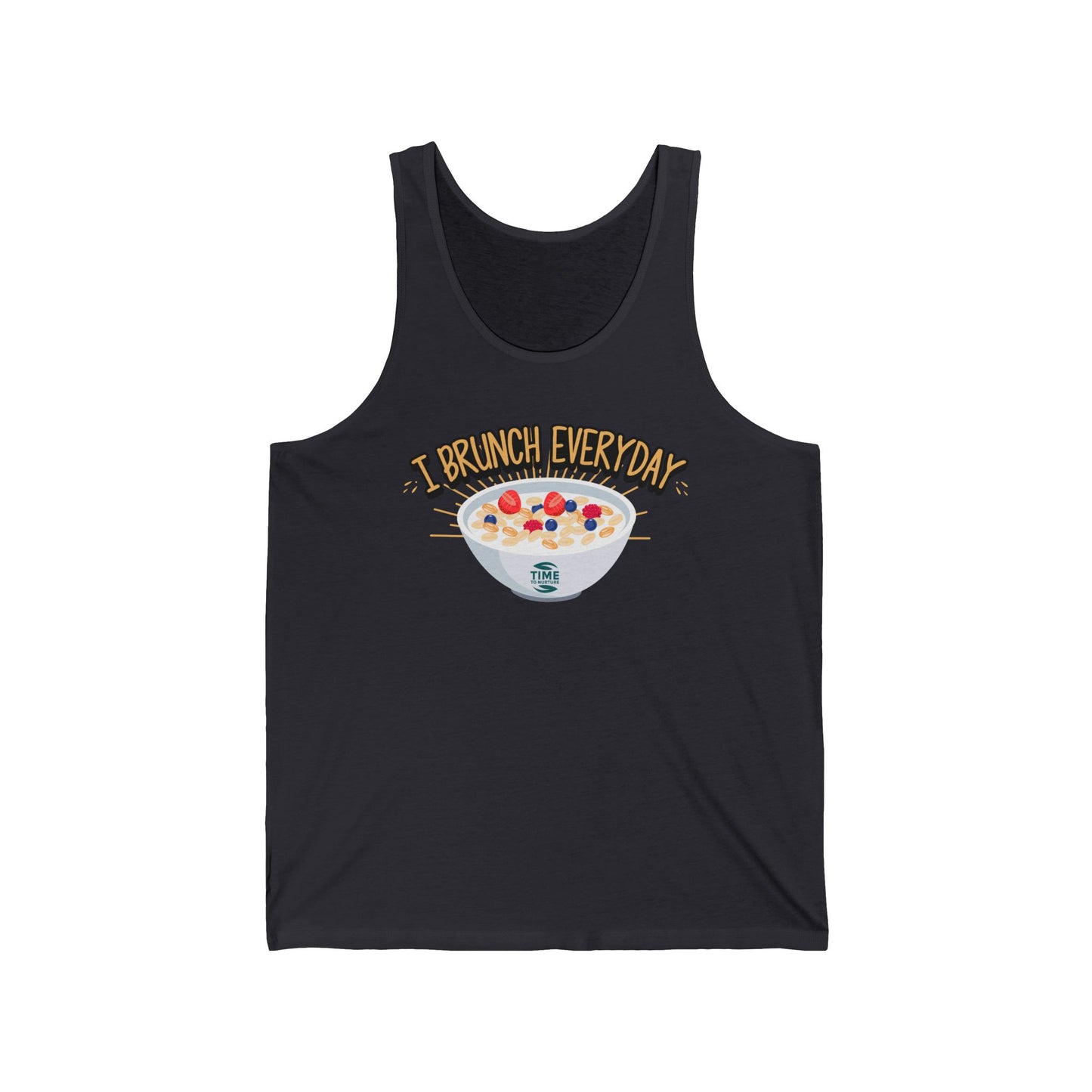 I Brunch Everyday Unisex Tank Top - Retirement Gift, Brunch Lover Shirt, Sleeveless Tee, Funny Workout Apparel, Summer Clothing
