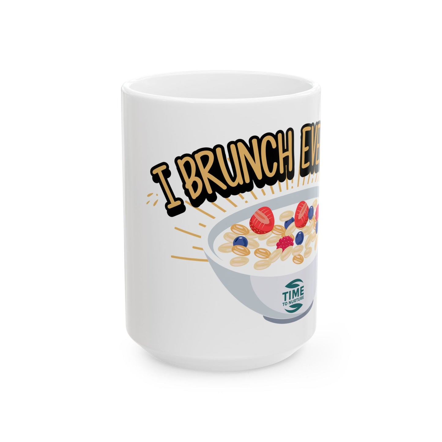 Retirement Brunch Ceramic Mug, Funny Coffee Tea Cup Gift, Brunch Lover Gift, 11oz 15oz Mug, Brunch Themed Kitchen Decor, Retirement Gift Mug