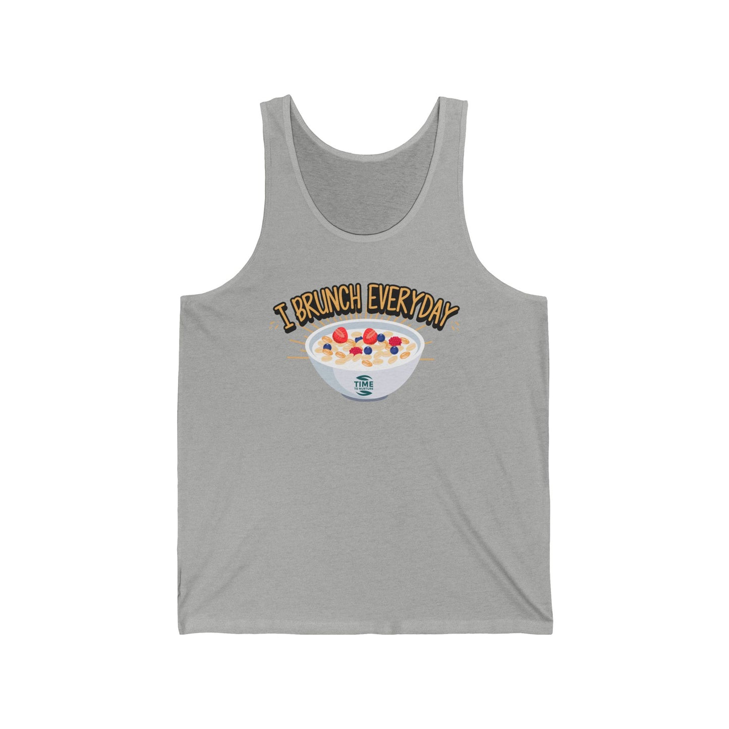 I Brunch Everyday Unisex Tank Top - Retirement Gift, Brunch Lover Shirt, Sleeveless Tee, Funny Workout Apparel, Summer Clothing