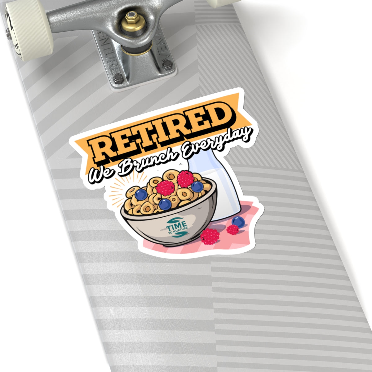 Brunch and Retirement Themed Stickers, magnets and Decals Collection