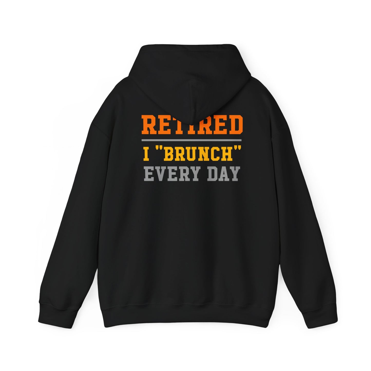 Retired Bruncher Hoodie, Cozy Sweatshirt for Retirees, Perfect Gift for Brunch Lovers, Comfortable Casual Wear, Retirement Celebration