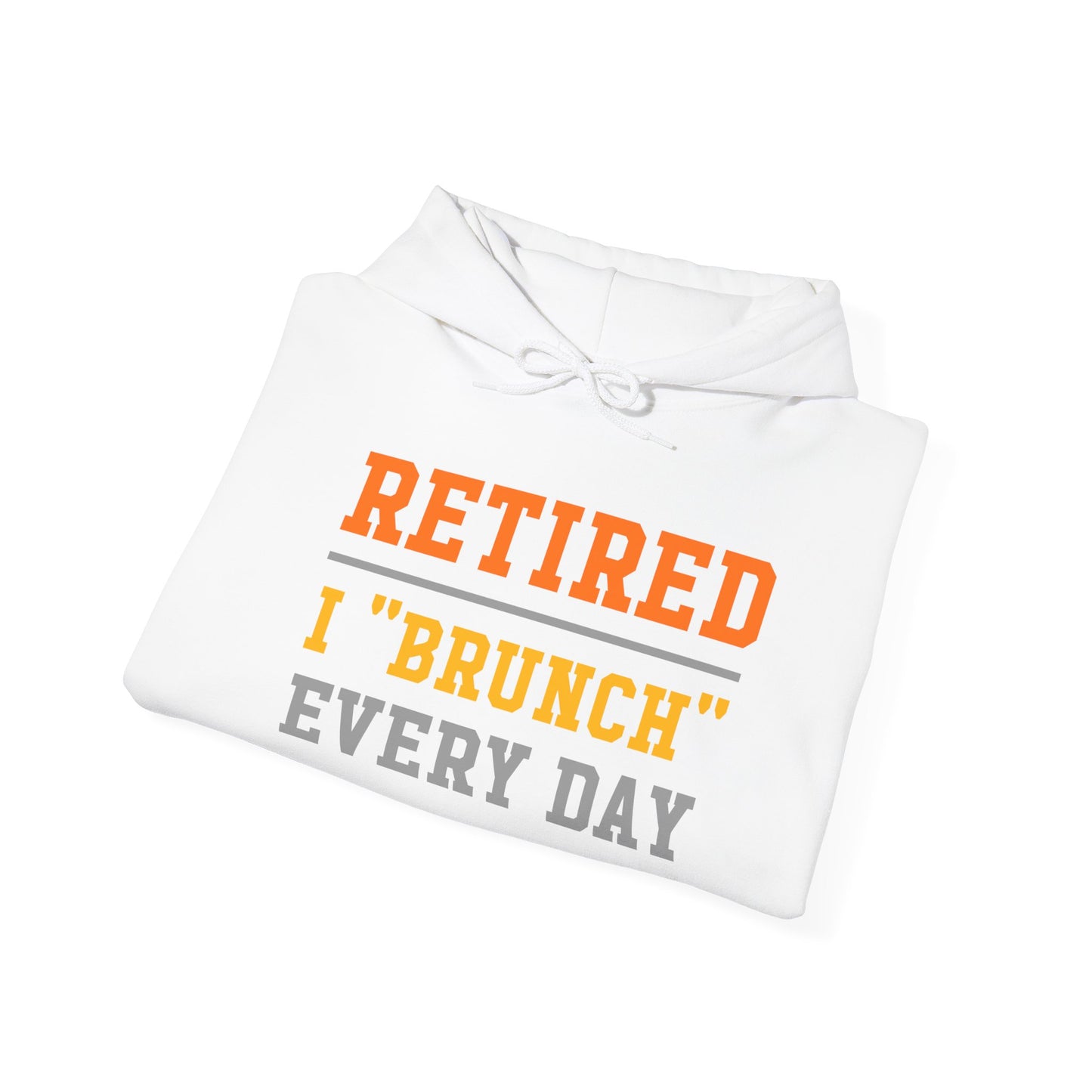 Retired Bruncher Hoodie, Cozy Sweatshirt for Retirees, Perfect Gift for Brunch Lovers, Comfortable Casual Wear, Retirement Celebration