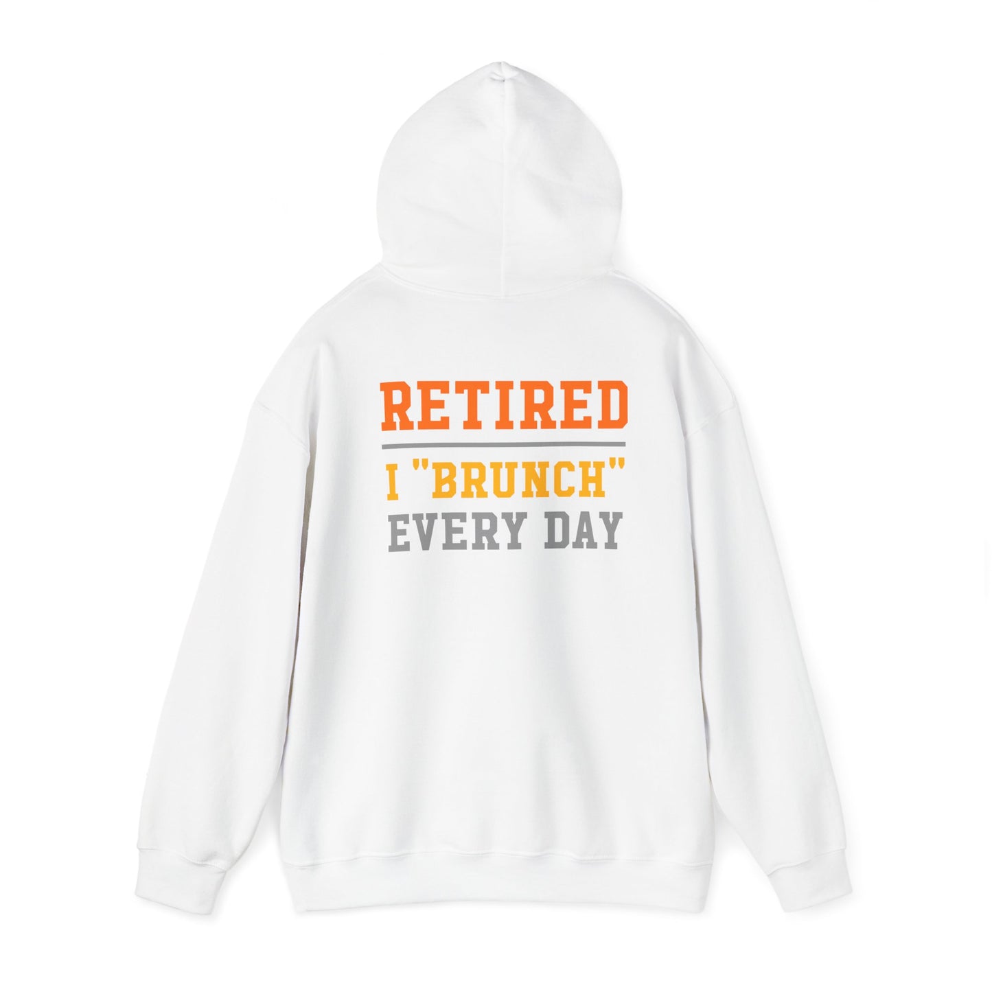 Retired Bruncher Hoodie, Cozy Sweatshirt for Retirees, Perfect Gift for Brunch Lovers, Comfortable Casual Wear, Retirement Celebration