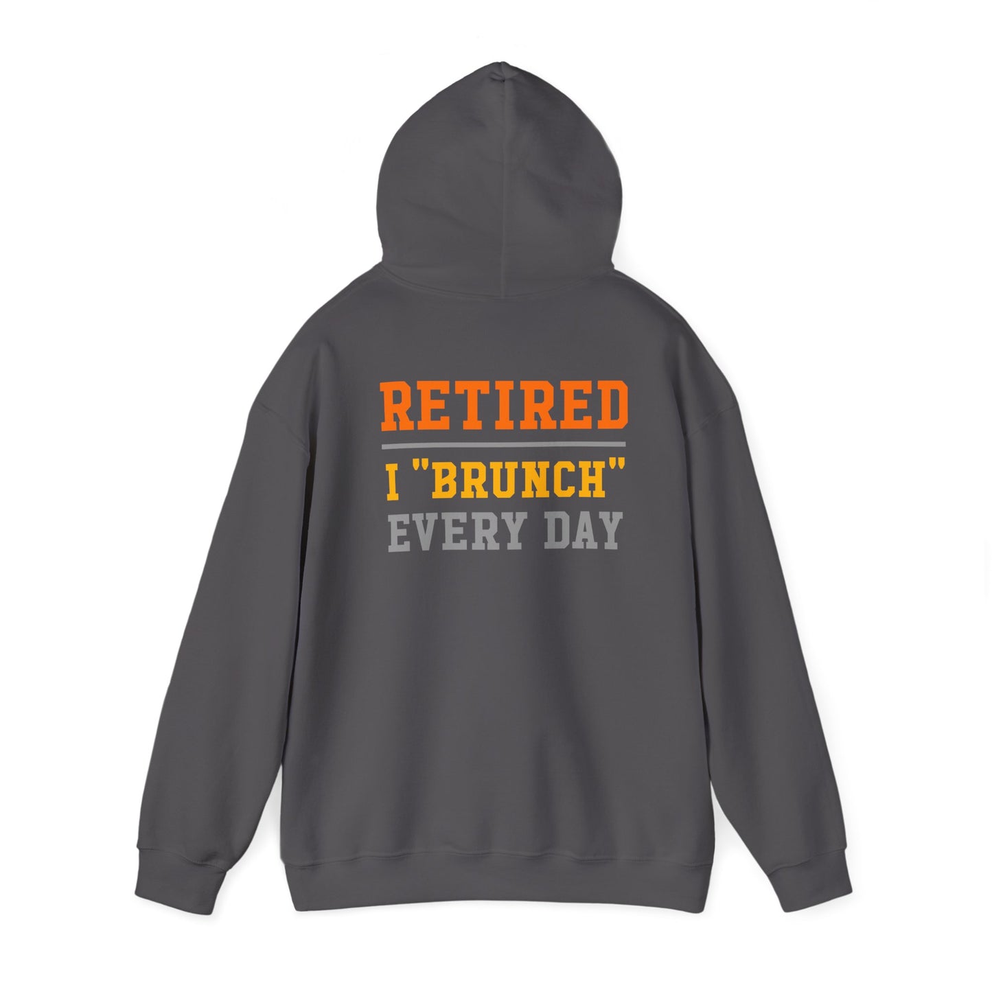 Retired Bruncher Hoodie, Cozy Sweatshirt for Retirees, Perfect Gift for Brunch Lovers, Comfortable Casual Wear, Retirement Celebration