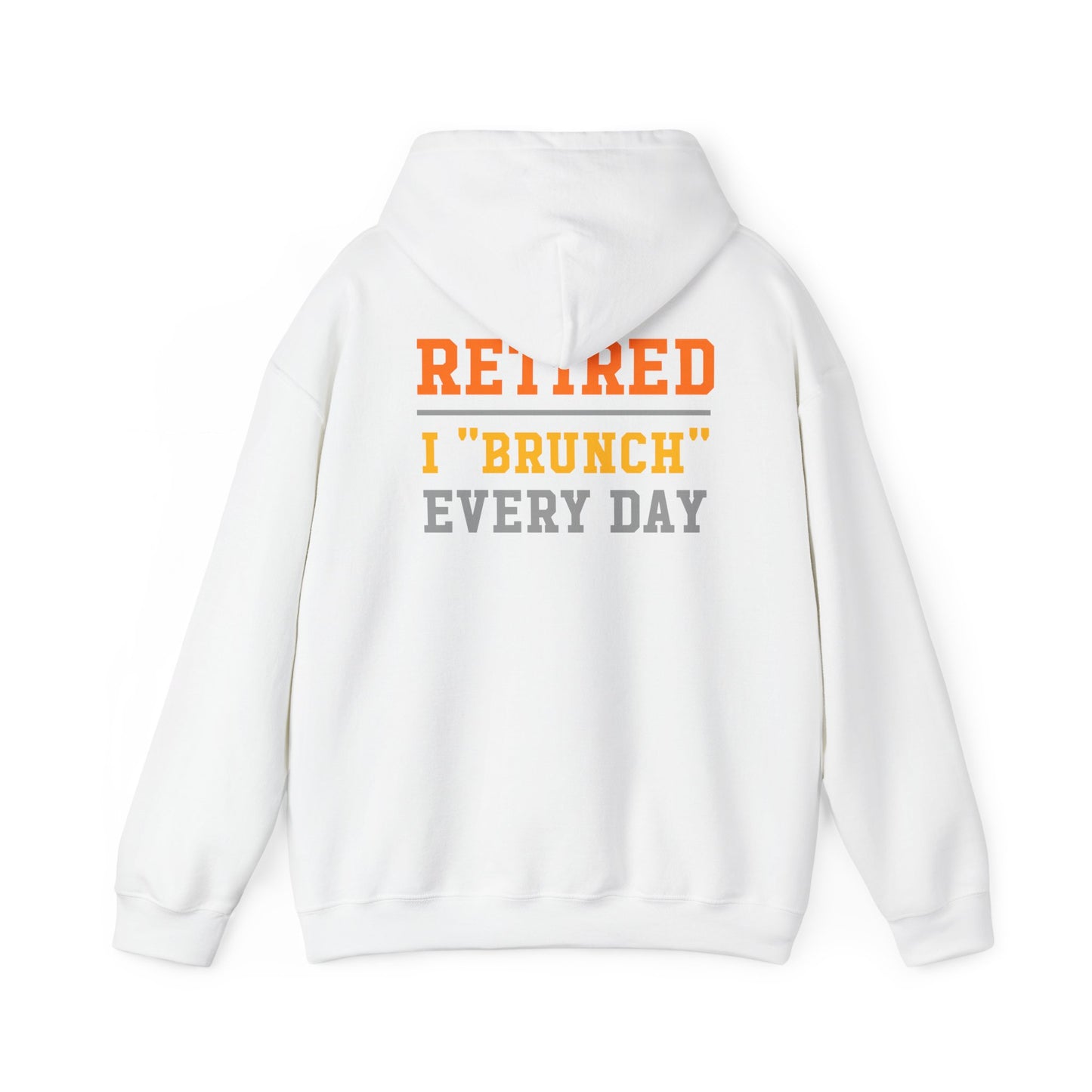 Retired Bruncher Hoodie, Cozy Sweatshirt for Retirees, Perfect Gift for Brunch Lovers, Comfortable Casual Wear, Retirement Celebration