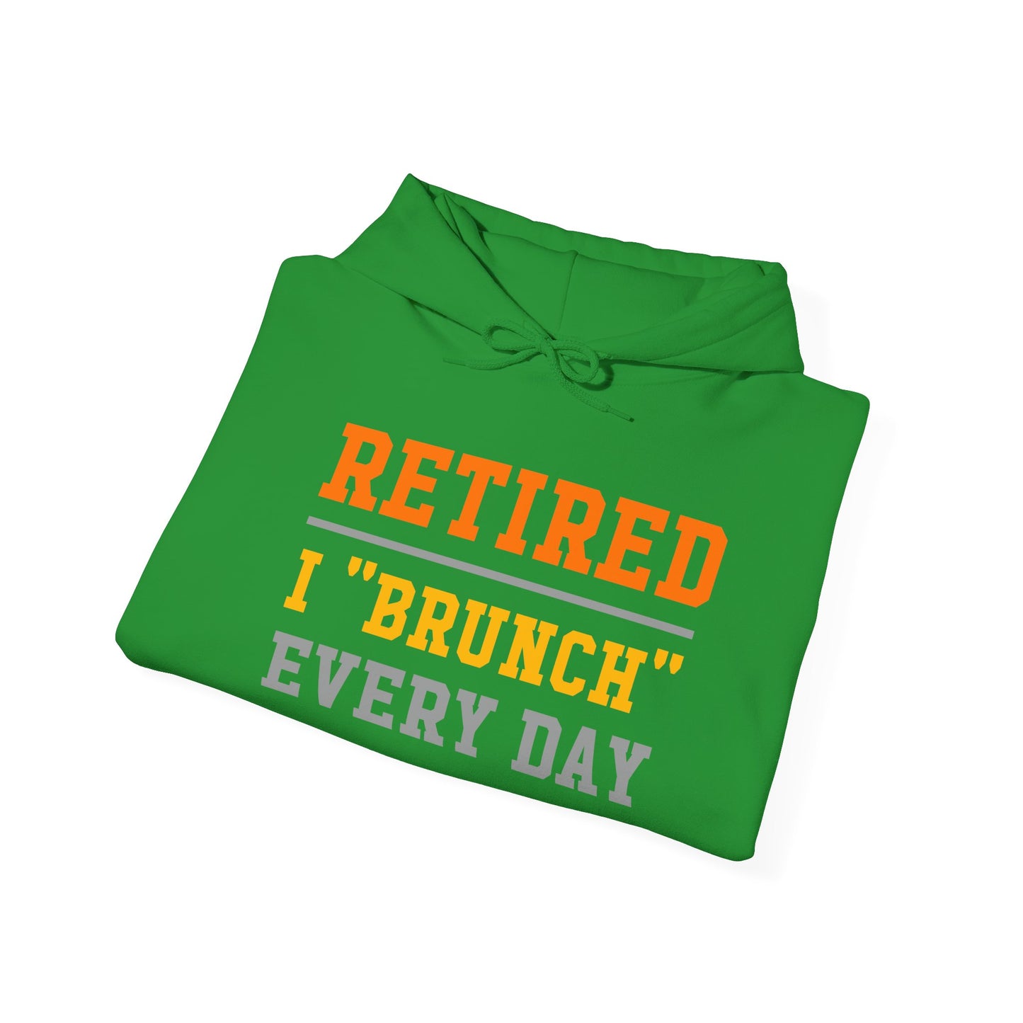 Retired Bruncher Hoodie, Cozy Sweatshirt for Retirees, Perfect Gift for Brunch Lovers, Comfortable Casual Wear, Retirement Celebration