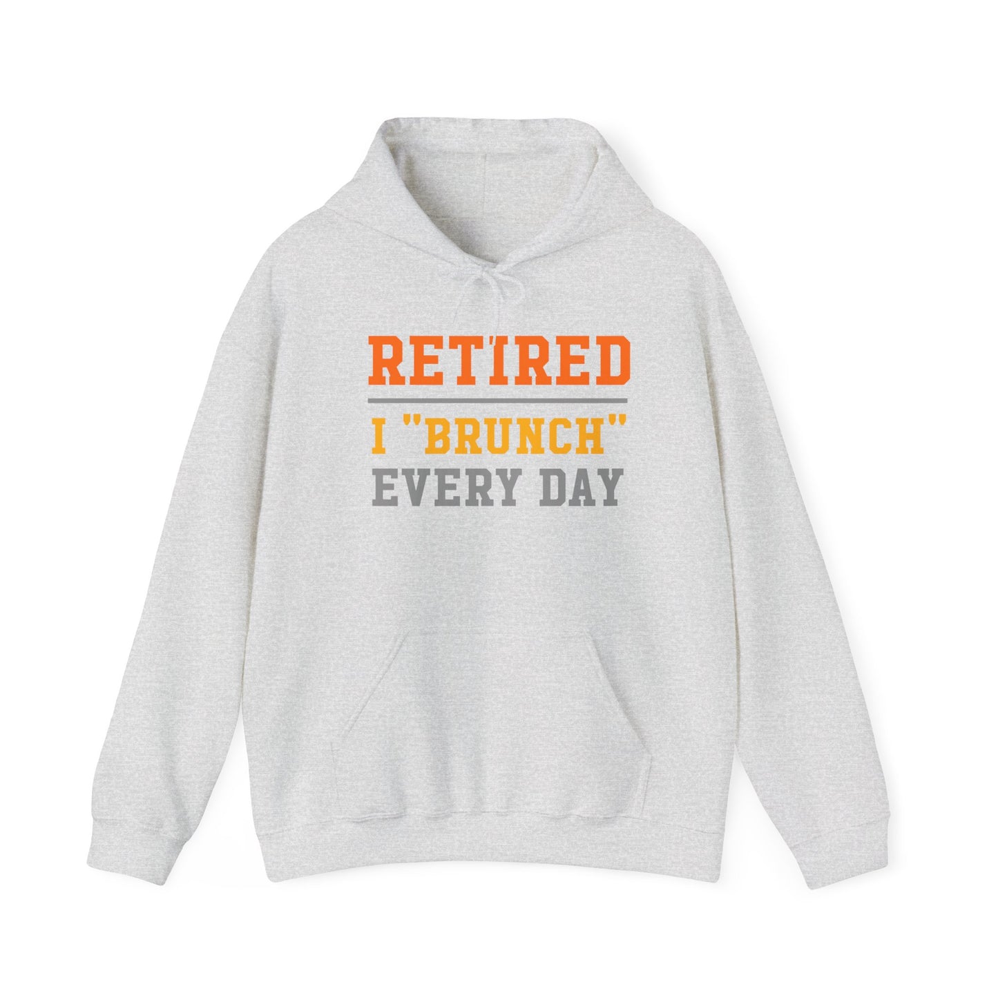 Retired Bruncher Hoodie, Cozy Sweatshirt for Retirees, Perfect Gift for Brunch Lovers, Comfortable Casual Wear, Retirement Celebration