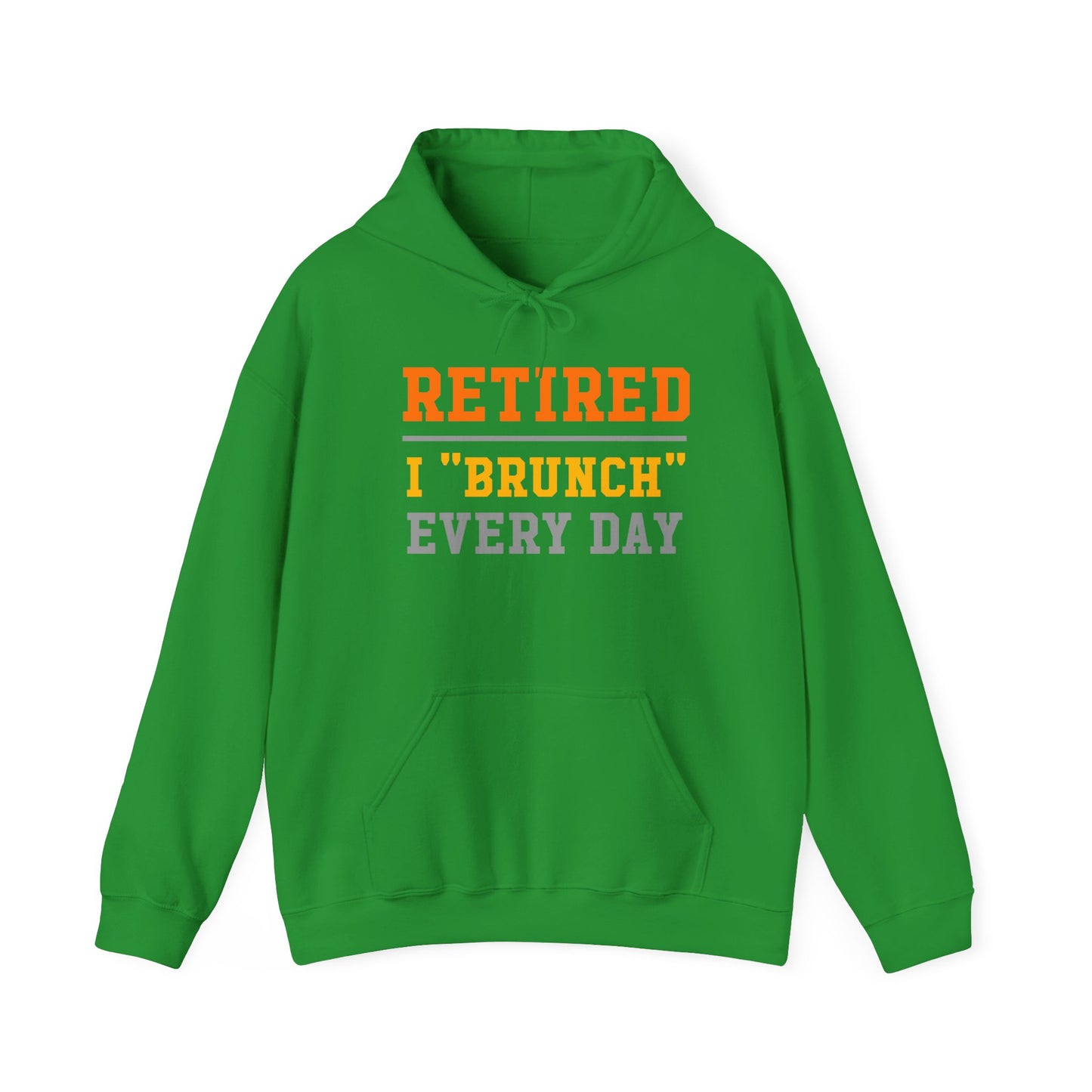 Retired Bruncher Hoodie, Cozy Sweatshirt for Retirees, Perfect Gift for Brunch Lovers, Comfortable Casual Wear, Retirement Celebration