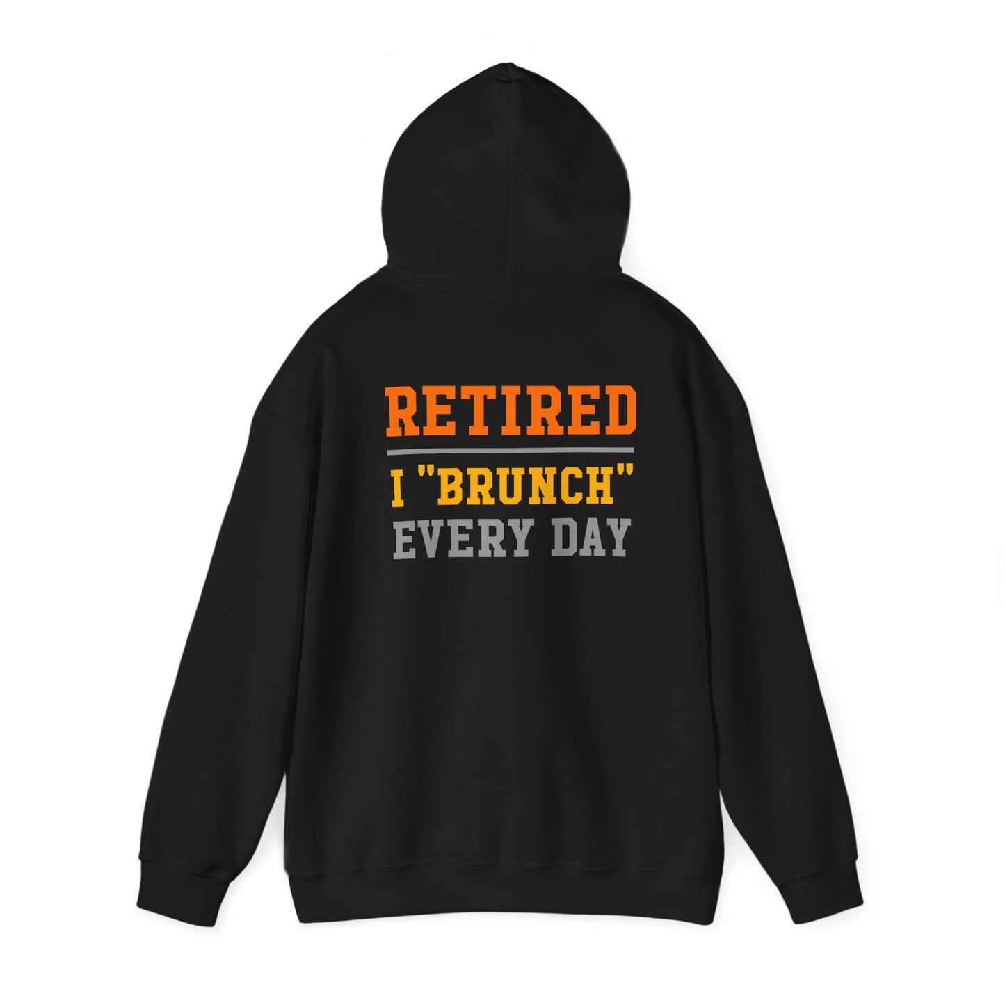 Retired Bruncher Hoodie, Cozy Sweatshirt for Retirees, Perfect Gift for Brunch Lovers, Comfortable Casual Wear, Retirement Celebration