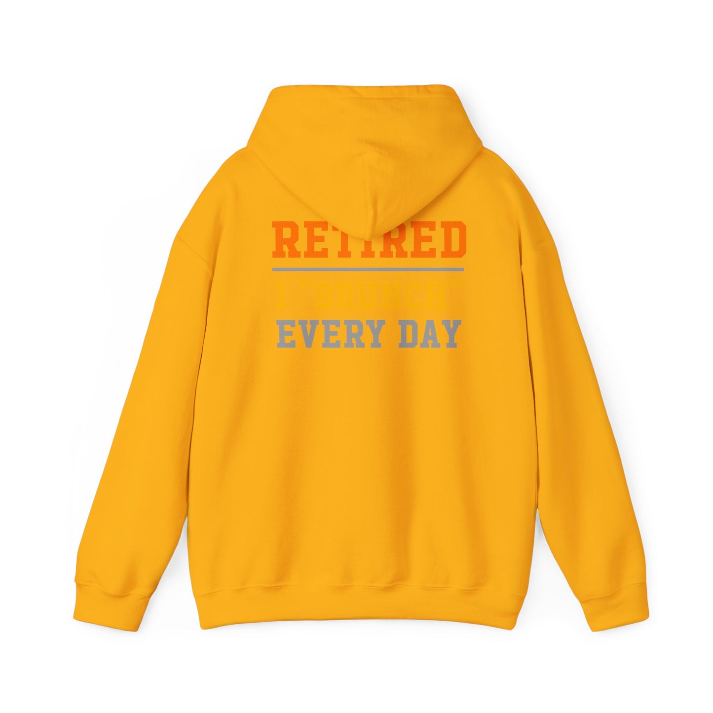 Retired Bruncher Hoodie, Cozy Sweatshirt for Retirees, Perfect Gift for Brunch Lovers, Comfortable Casual Wear, Retirement Celebration