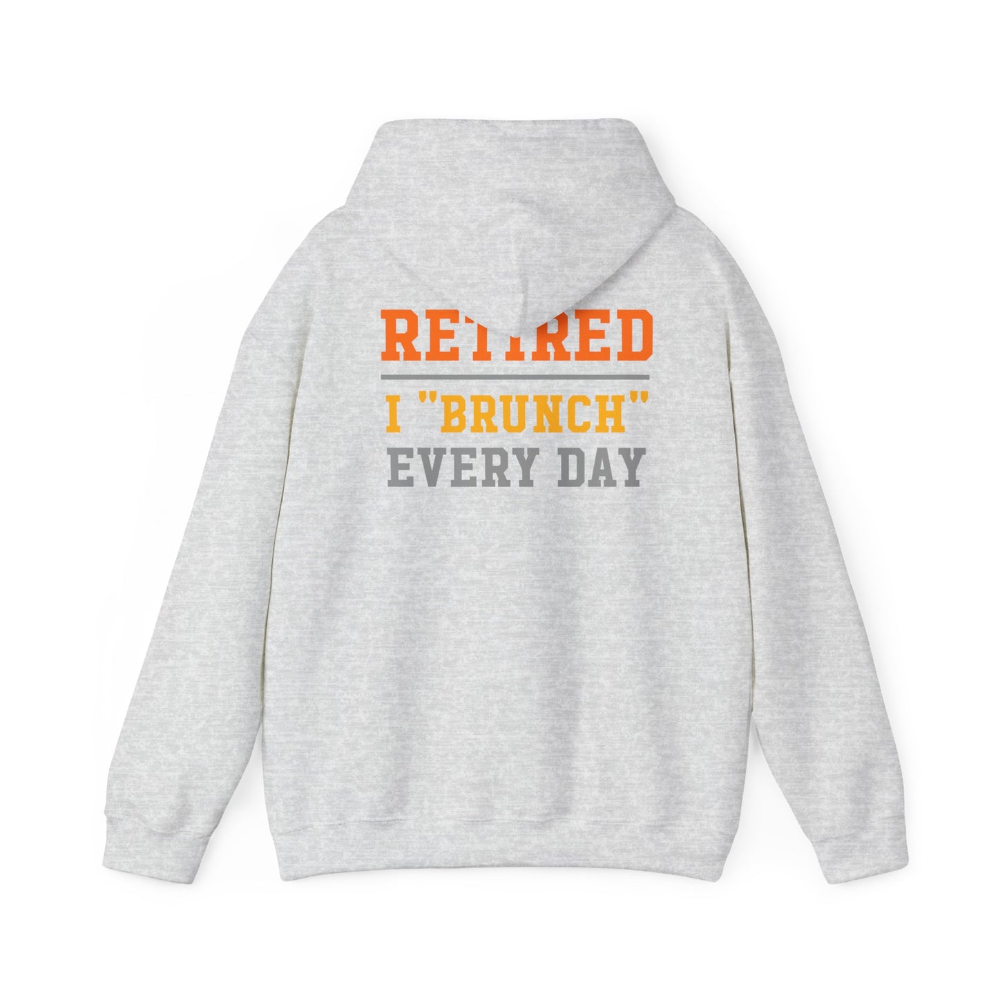 Retired Bruncher Hoodie, Cozy Sweatshirt for Retirees, Perfect Gift for Brunch Lovers, Comfortable Casual Wear, Retirement Celebration