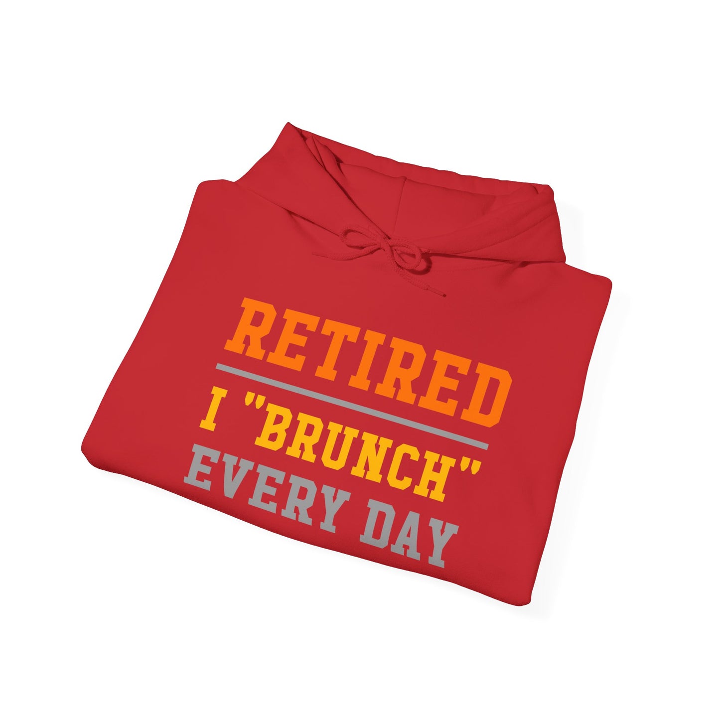 Retired Bruncher Hoodie, Cozy Sweatshirt for Retirees, Perfect Gift for Brunch Lovers, Comfortable Casual Wear, Retirement Celebration