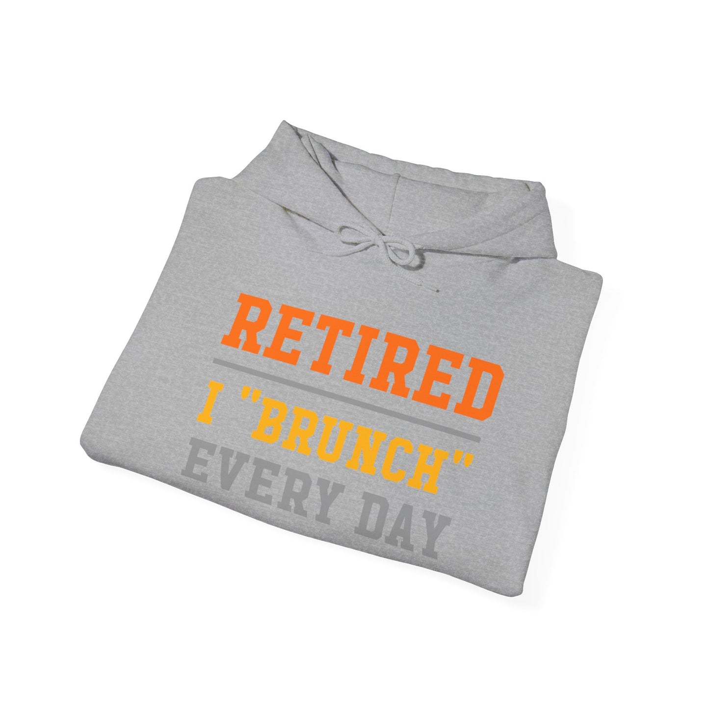 Retired Bruncher Hoodie, Cozy Sweatshirt for Retirees, Perfect Gift for Brunch Lovers, Comfortable Casual Wear, Retirement Celebration