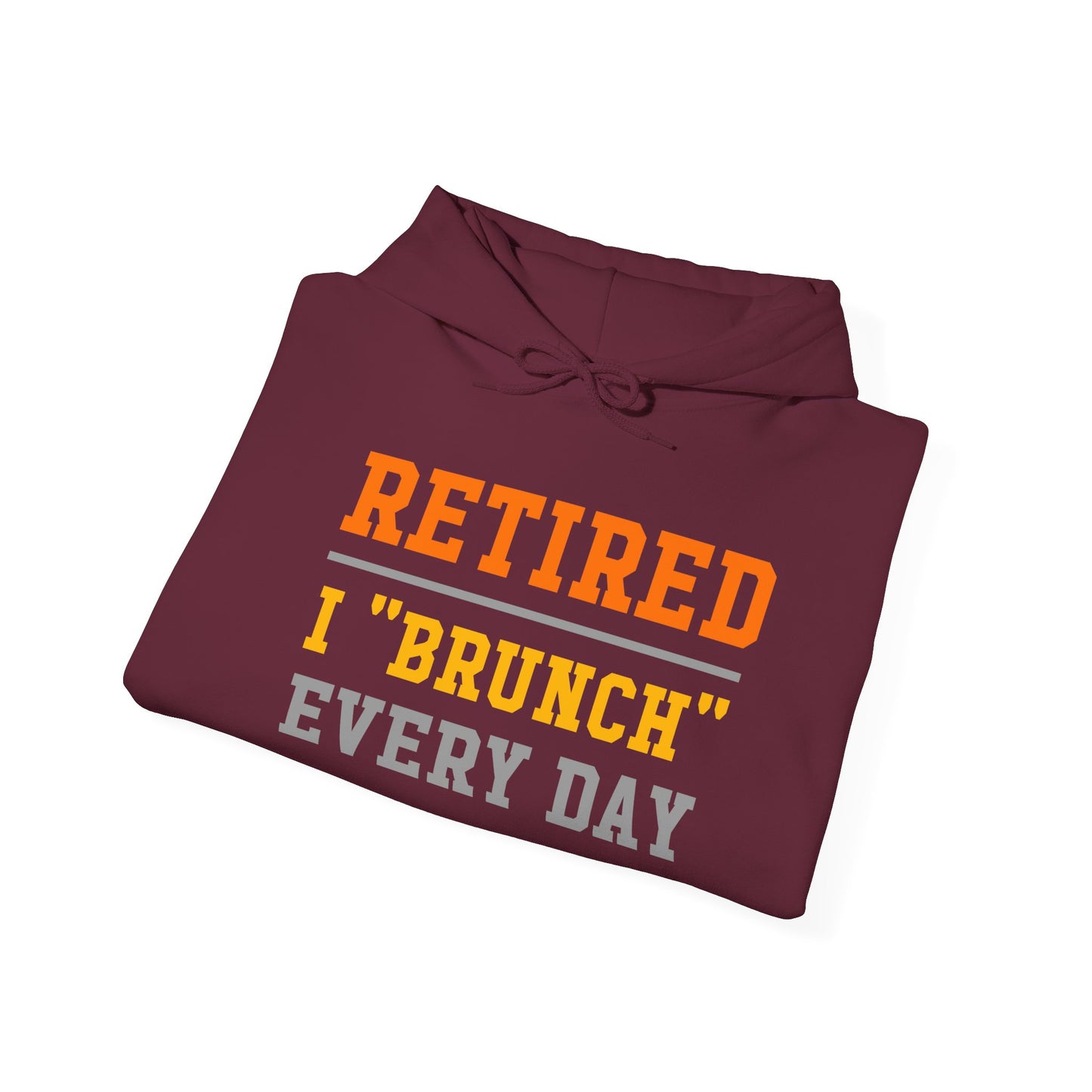 Retired Bruncher Hoodie, Cozy Sweatshirt for Retirees, Perfect Gift for Brunch Lovers, Comfortable Casual Wear, Retirement Celebration