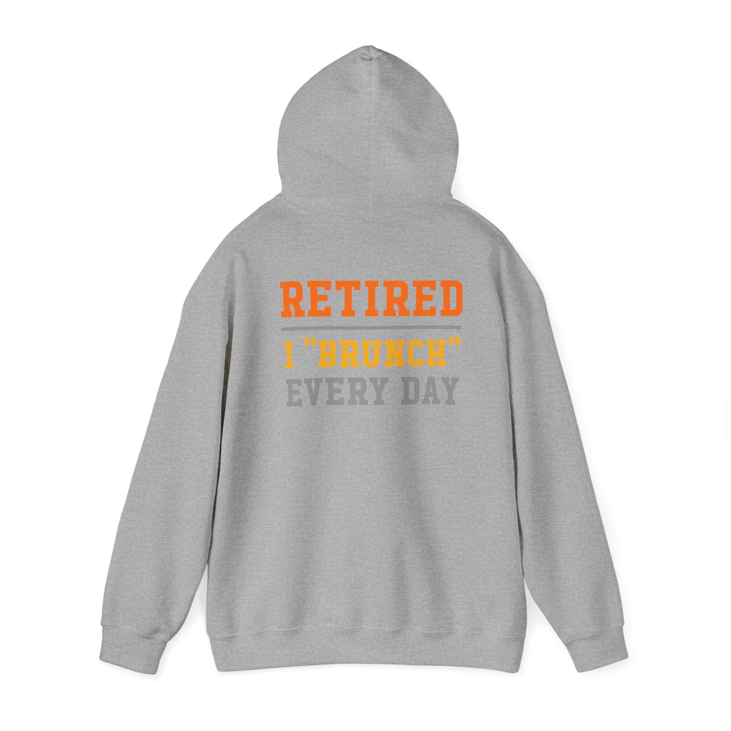 Retired Bruncher Hoodie, Cozy Sweatshirt for Retirees, Perfect Gift for Brunch Lovers, Comfortable Casual Wear, Retirement Celebration