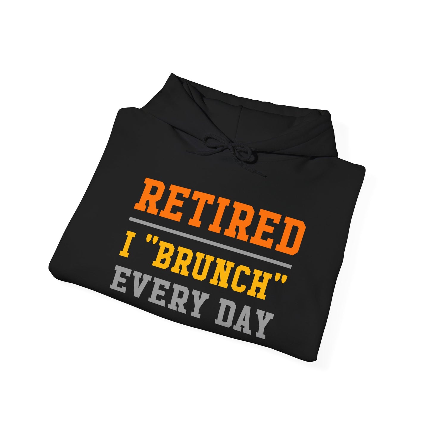 Retired Bruncher Hoodie, Cozy Sweatshirt for Retirees, Perfect Gift for Brunch Lovers, Comfortable Casual Wear, Retirement Celebration