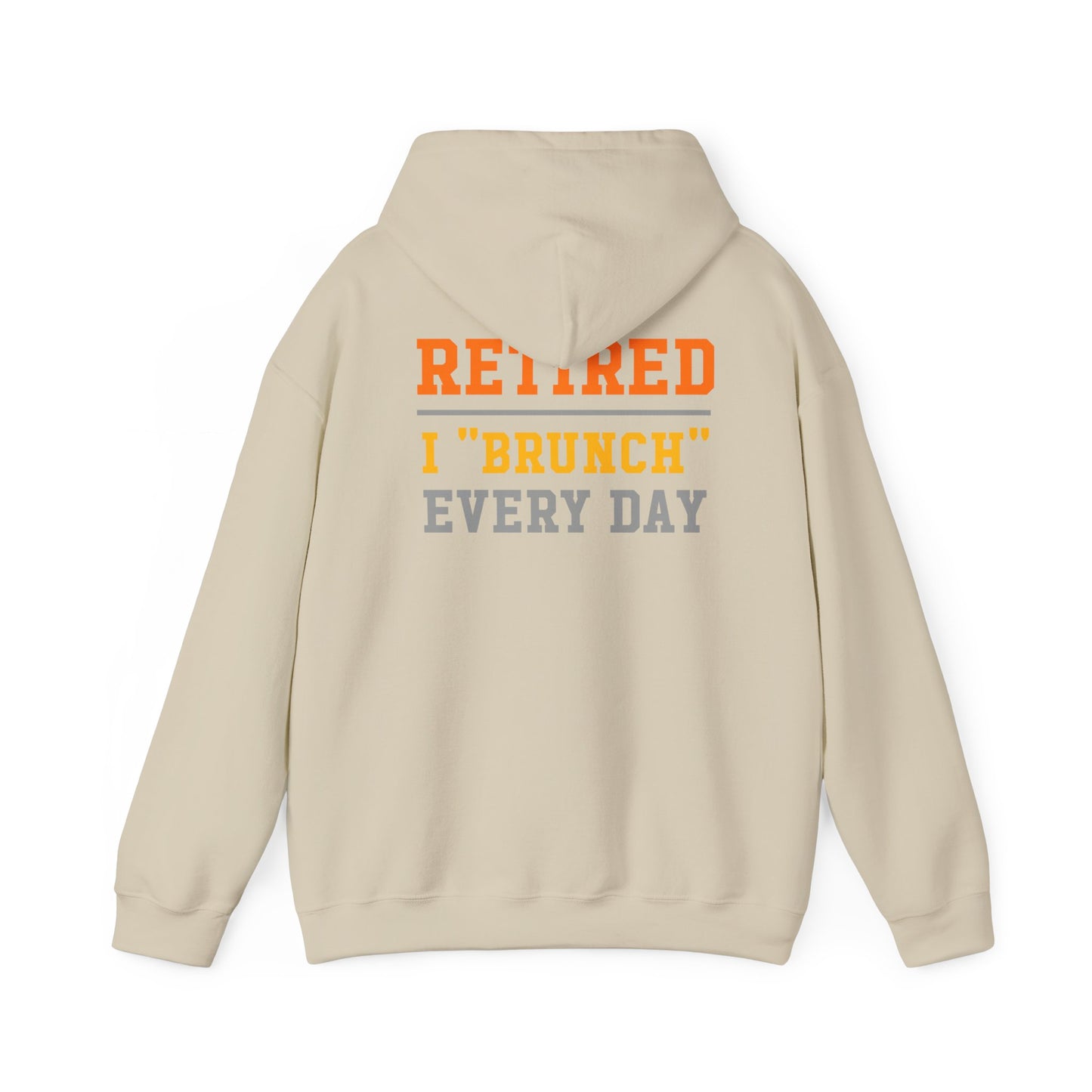 Retired Bruncher Hoodie, Cozy Sweatshirt for Retirees, Perfect Gift for Brunch Lovers, Comfortable Casual Wear, Retirement Celebration