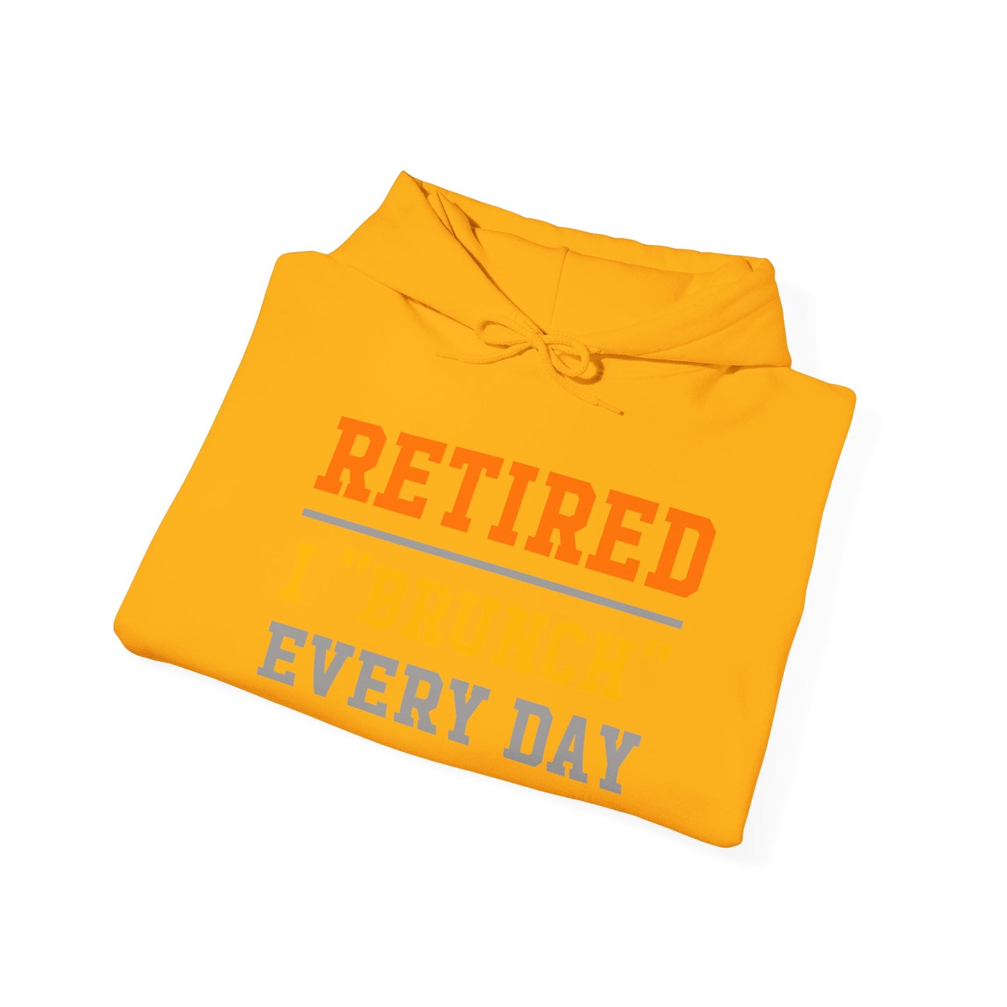 Retired Bruncher Hoodie, Cozy Sweatshirt for Retirees, Perfect Gift for Brunch Lovers, Comfortable Casual Wear, Retirement Celebration