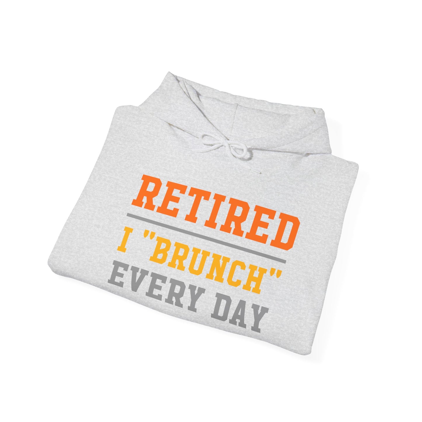 Retired Bruncher Hoodie, Cozy Sweatshirt for Retirees, Perfect Gift for Brunch Lovers, Comfortable Casual Wear, Retirement Celebration