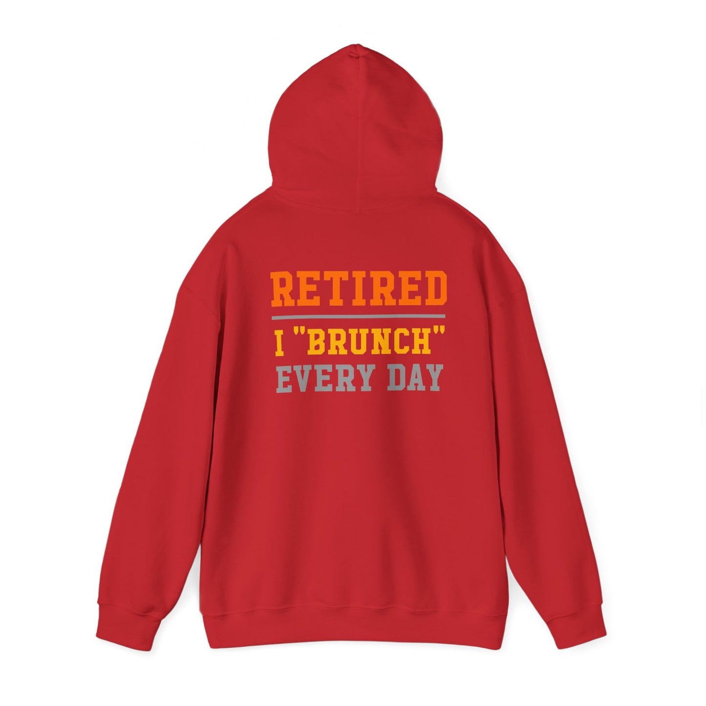 Retired Bruncher Hoodie, Cozy Sweatshirt for Retirees, Perfect Gift for Brunch Lovers, Comfortable Casual Wear, Retirement Celebration
