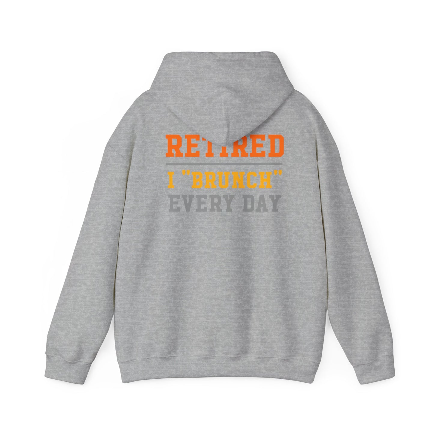 Retired Bruncher Hoodie, Cozy Sweatshirt for Retirees, Perfect Gift for Brunch Lovers, Comfortable Casual Wear, Retirement Celebration