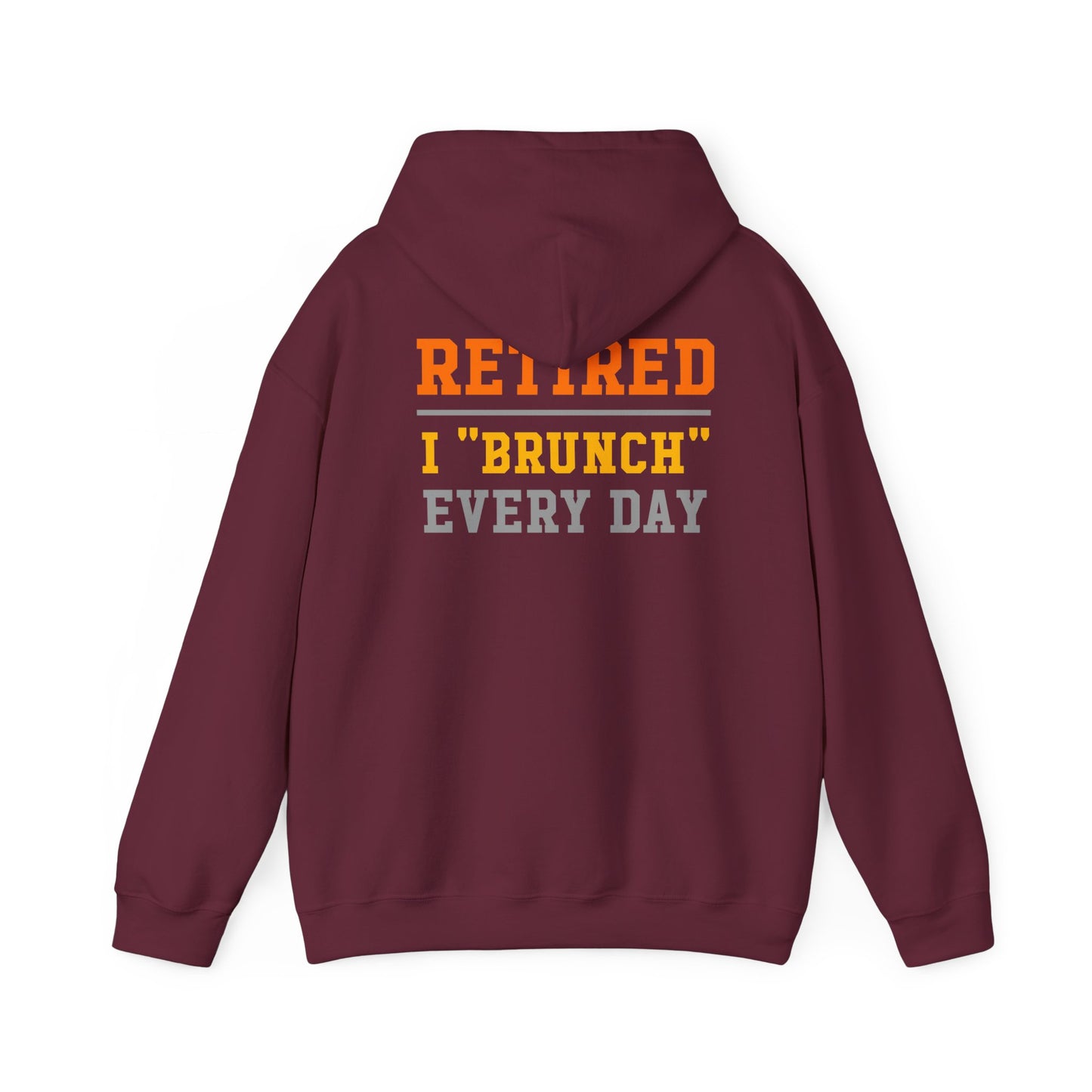 Retired Bruncher Hoodie, Cozy Sweatshirt for Retirees, Perfect Gift for Brunch Lovers, Comfortable Casual Wear, Retirement Celebration