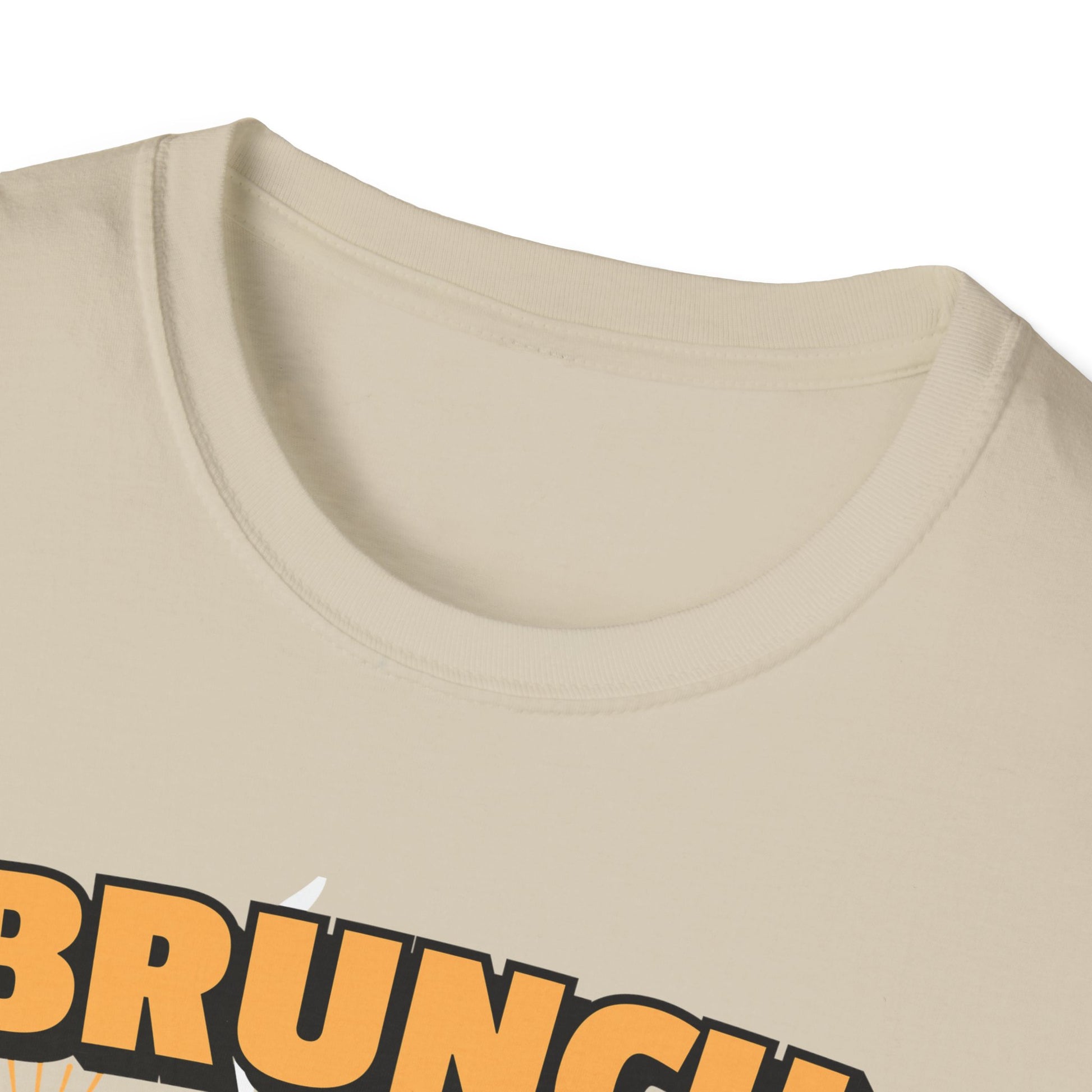 Brunch Is a State of Mind unisex softstyle T-shirt with premium fabric, ethical production, superior comfort, durability, and timeless style, making it a fun digital brunch retirement gag gift