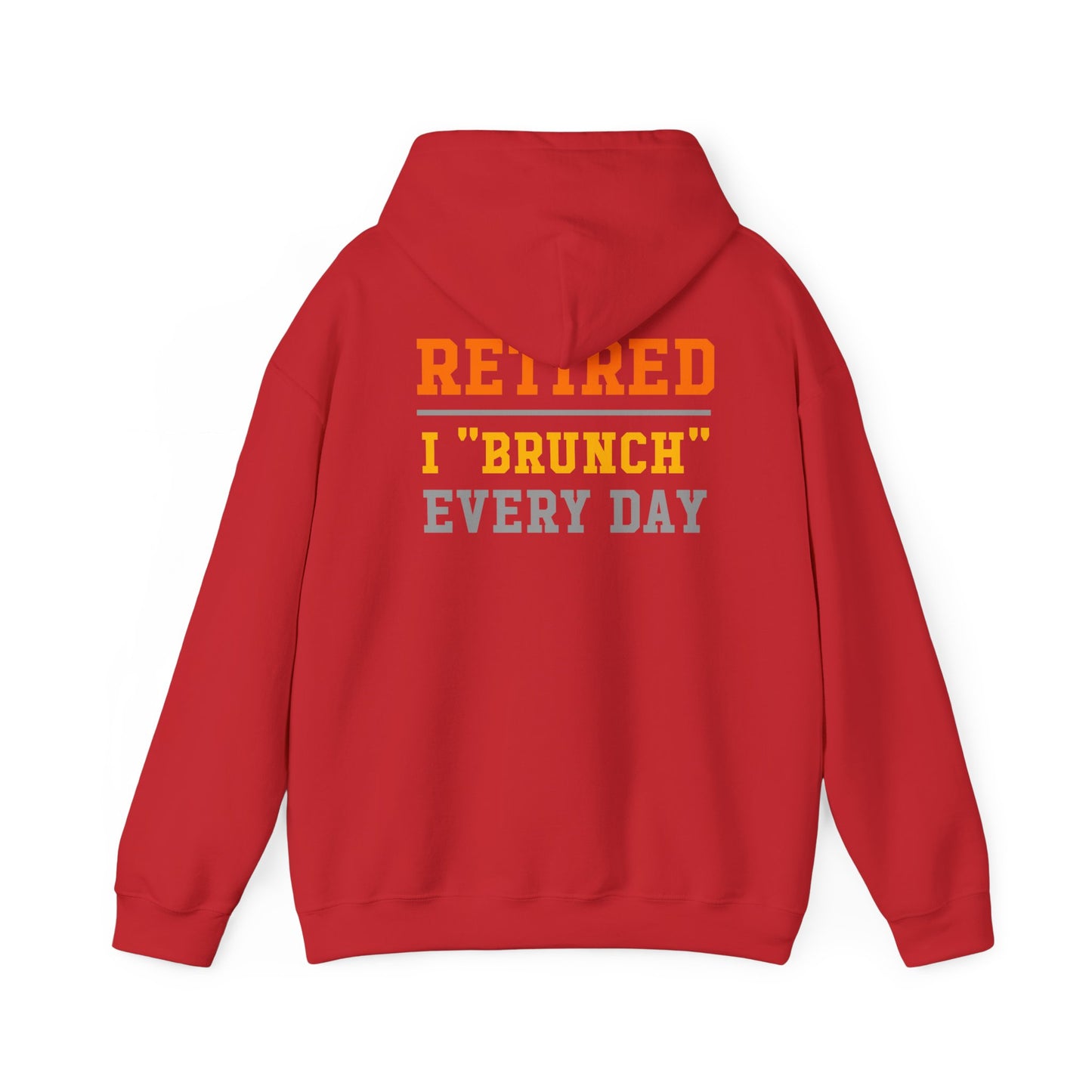 Retired Bruncher Hoodie, Cozy Sweatshirt for Retirees, Perfect Gift for Brunch Lovers, Comfortable Casual Wear, Retirement Celebration