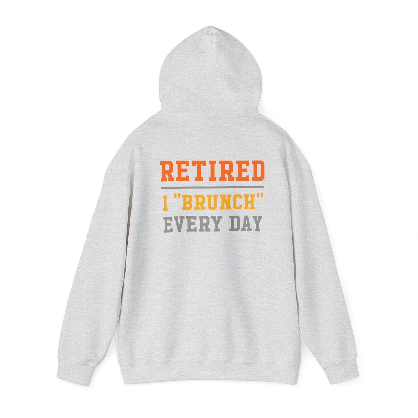 Retired Bruncher Hoodie, Cozy Sweatshirt for Retirees, Perfect Gift for Brunch Lovers, Comfortable Casual Wear, Retirement Celebration