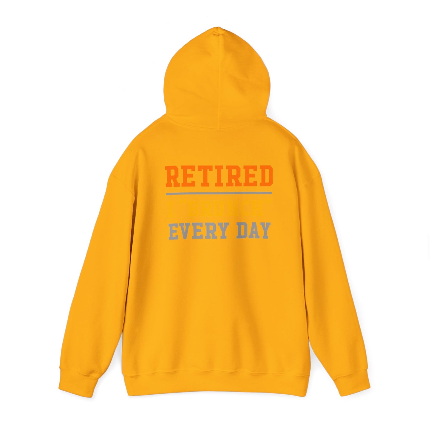 Retired Bruncher Hoodie, Cozy Sweatshirt for Retirees, Perfect Gift for Brunch Lovers, Comfortable Casual Wear, Retirement Celebration