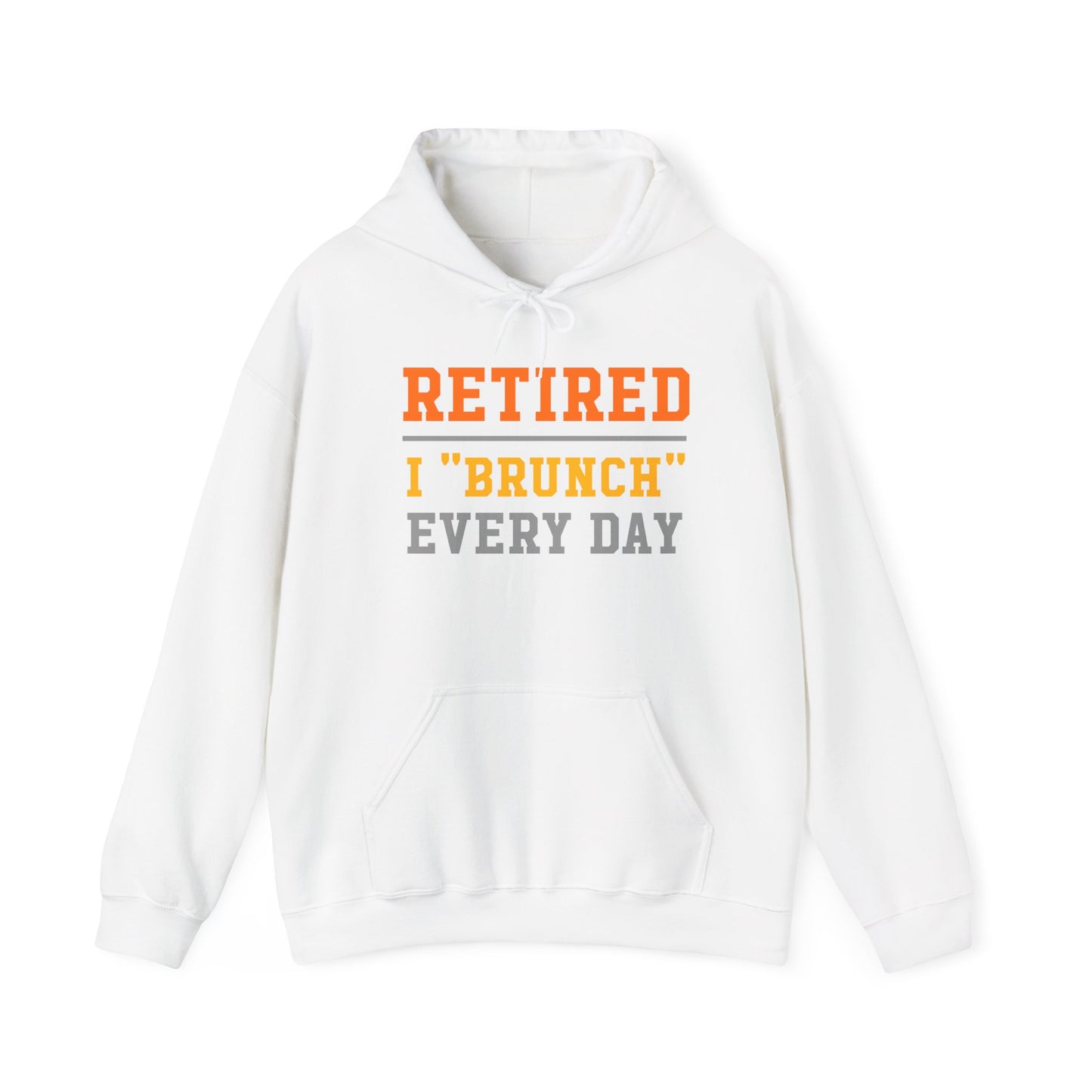 Retired Bruncher Hoodie, Cozy Sweatshirt for Retirees, Perfect Gift for Brunch Lovers, Comfortable Casual Wear, Retirement Celebration