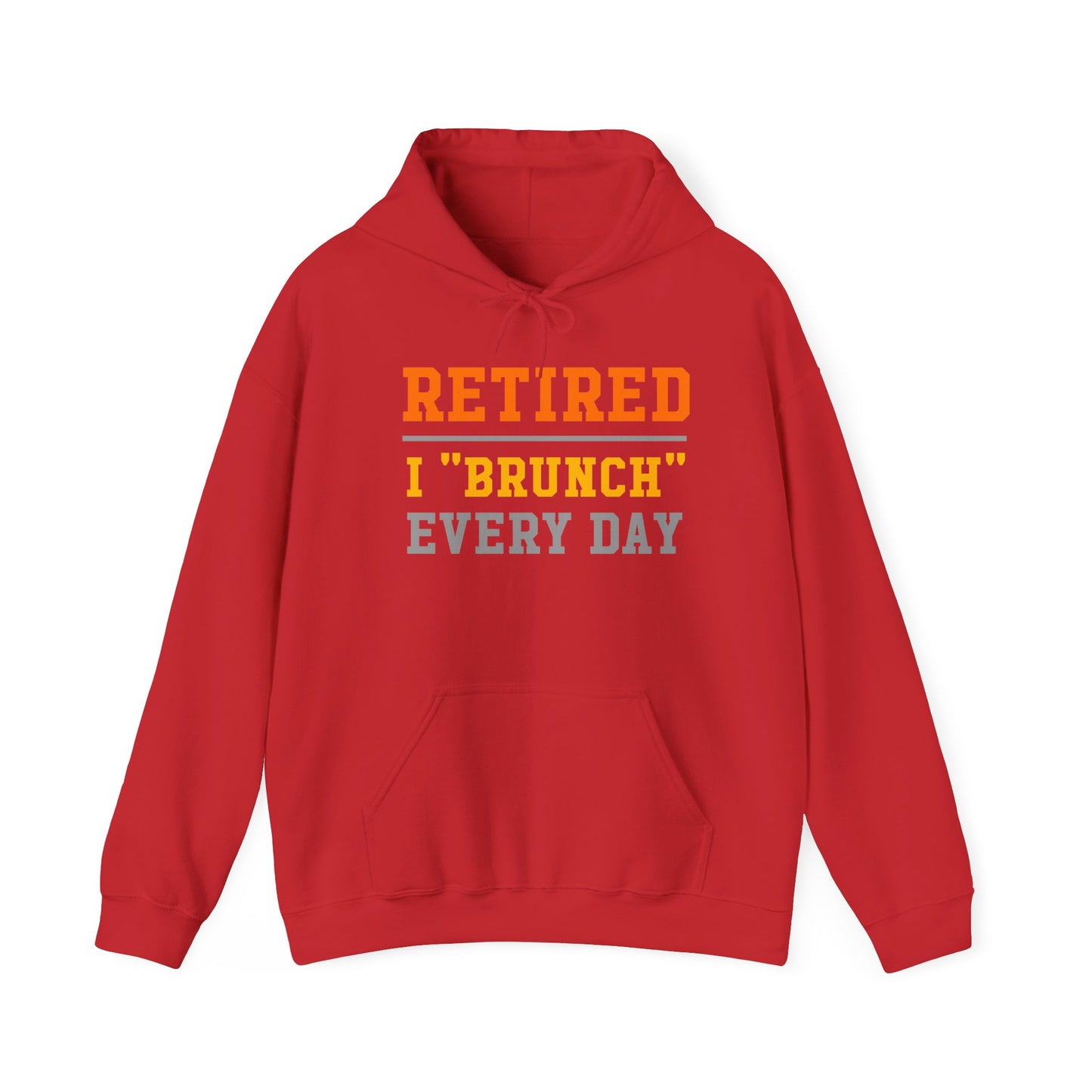 Retired Bruncher Hoodie, Cozy Sweatshirt for Retirees, Perfect Gift for Brunch Lovers, Comfortable Casual Wear, Retirement Celebration
