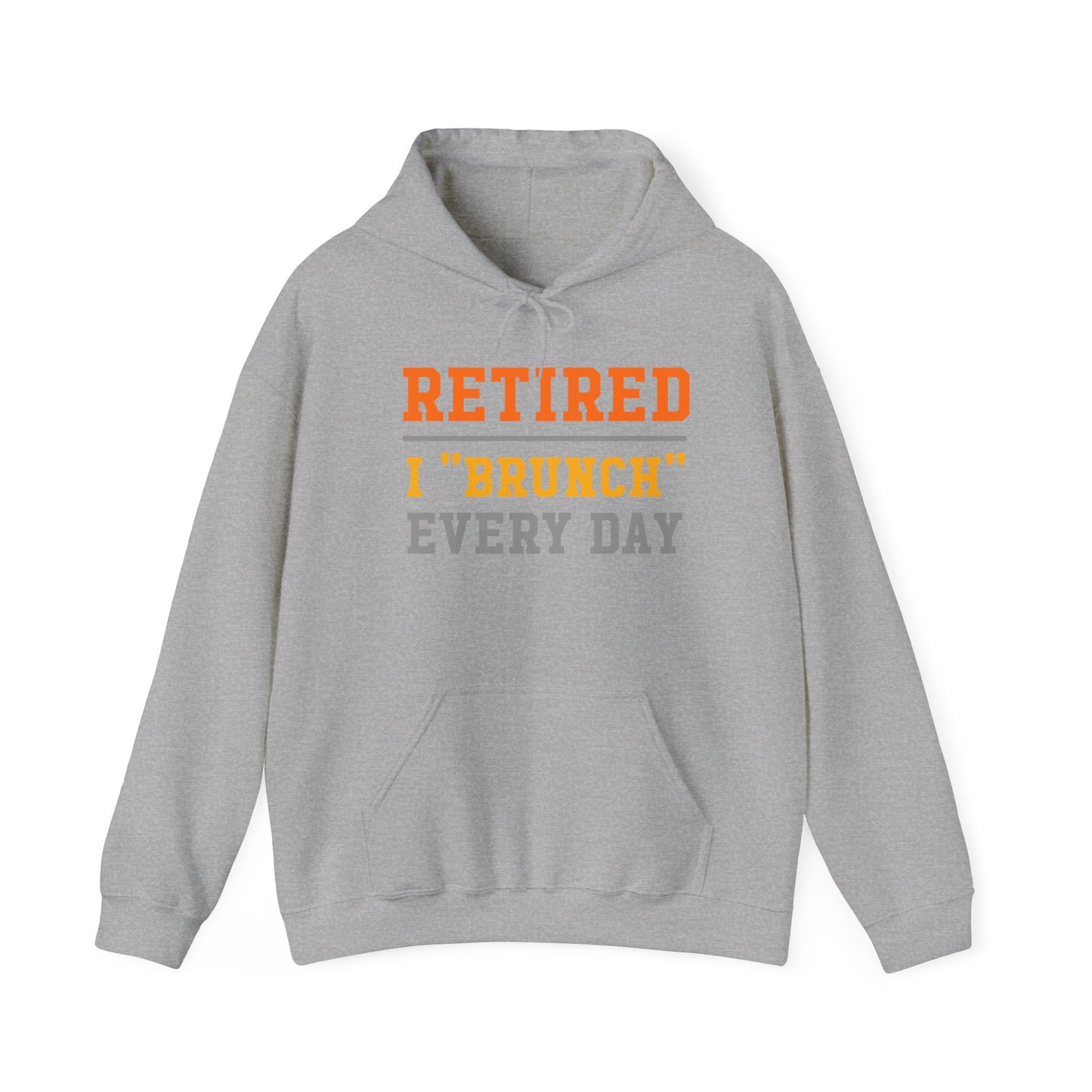Retired Bruncher Hoodie, Cozy Sweatshirt for Retirees, Perfect Gift for Brunch Lovers, Comfortable Casual Wear, Retirement Celebration