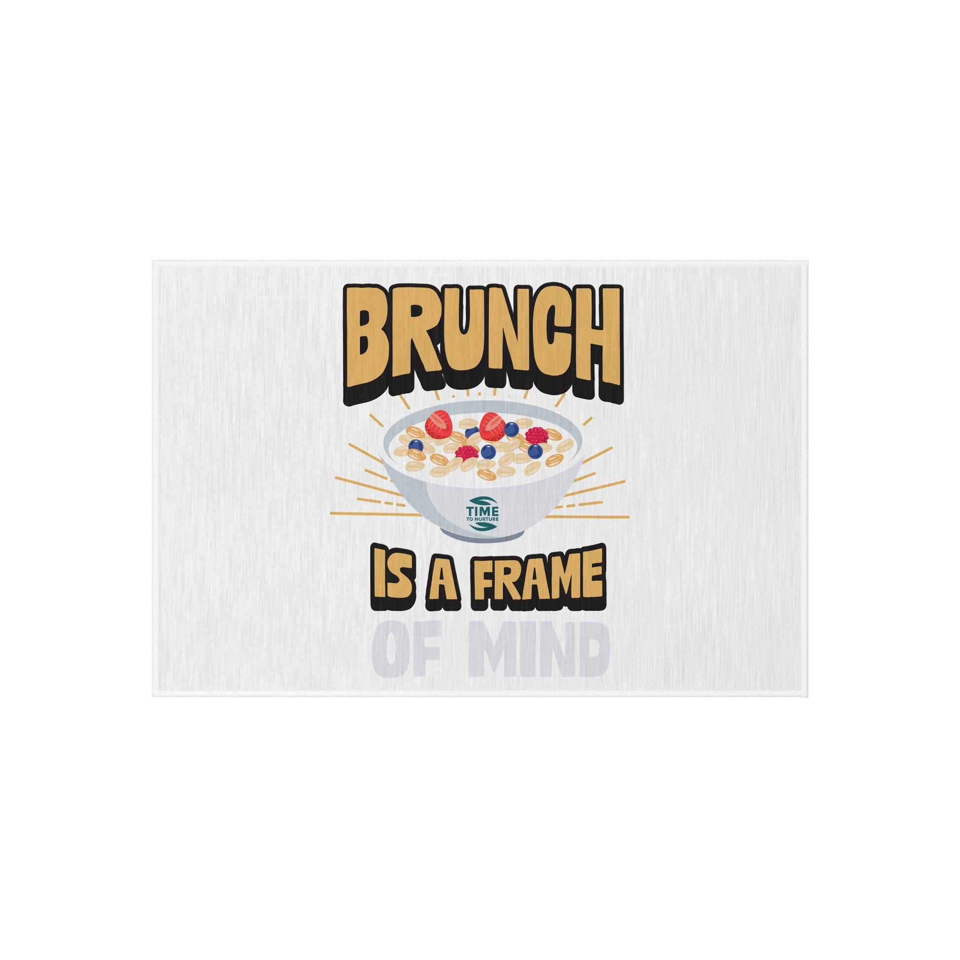 Boho chic Brunch Vibes outdoor rug with vibrant colors, perfect for patios, picnics, and cozy gatherings. Ideal for brunch lovers and retirees.