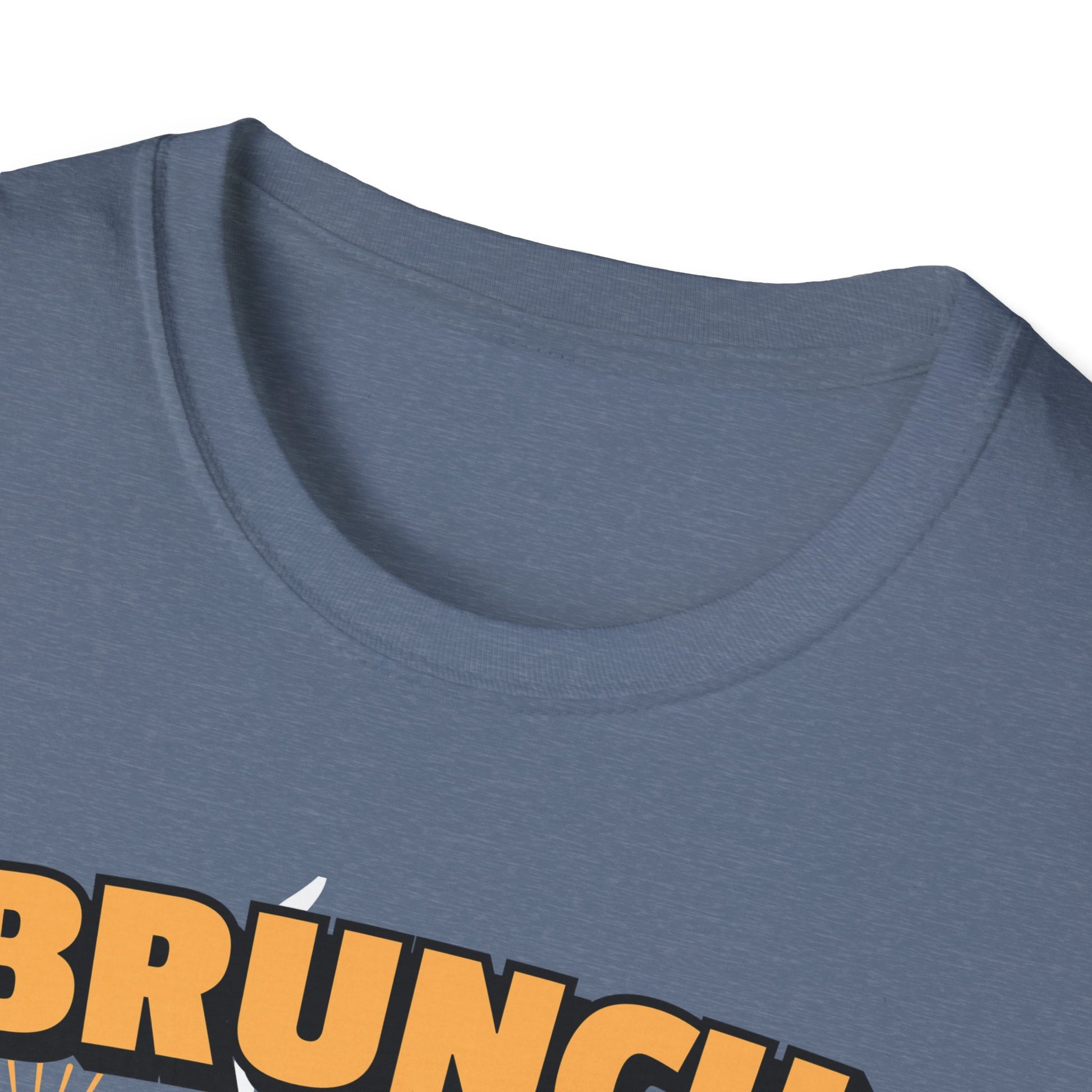 Brunch Is a State of Mind unisex softstyle T-shirt with premium fabric, ethical production, superior comfort, durability, and timeless style, making it a fun digital brunch retirement gag gift