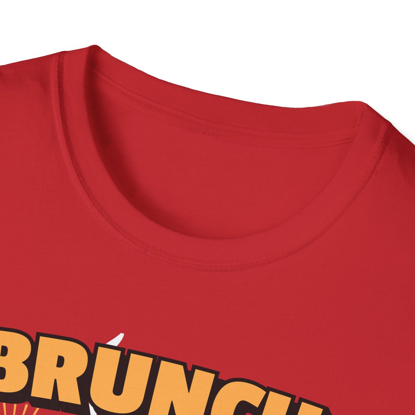 Brunch Is a State of Mind unisex softstyle T-shirt with premium fabric, ethical production, superior comfort, durability, and timeless style, making it a fun digital brunch retirement gag gift