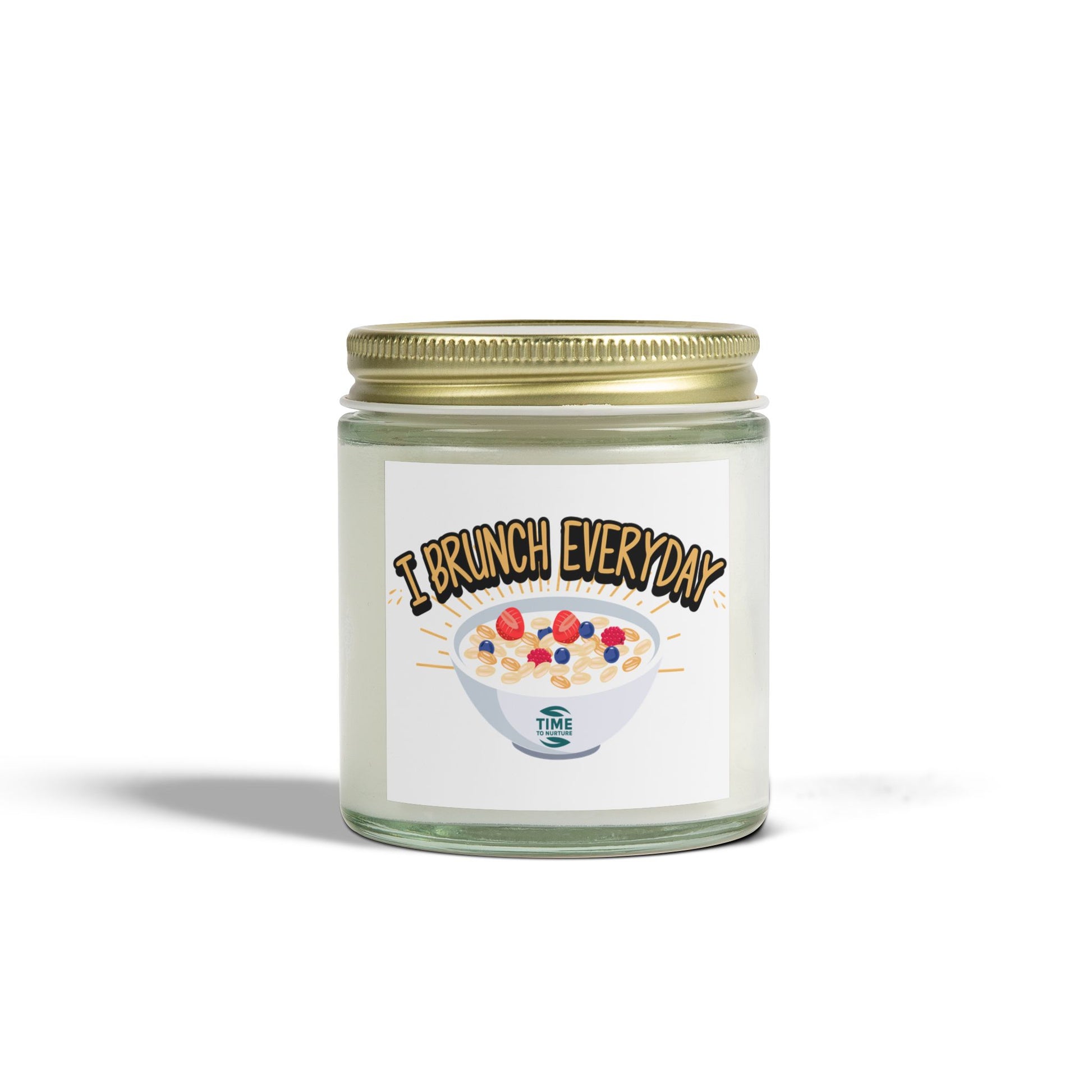 I Brunch Every Day scented candles in coconut apricot wax, available in 4 oz and 9 oz sizes. Ideal retirement gift for brunch lovers and home decor enthusiasts. Features multiple luxurious scents to choose from.