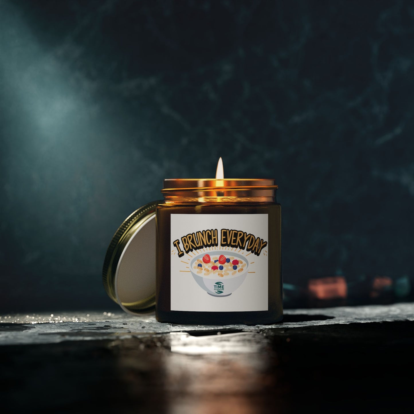 I Brunch Every Day scented candles in coconut apricot wax, available in 4 oz and 9 oz sizes. Ideal retirement gift for brunch lovers and home decor enthusiasts. Features multiple luxurious scents to choose from.