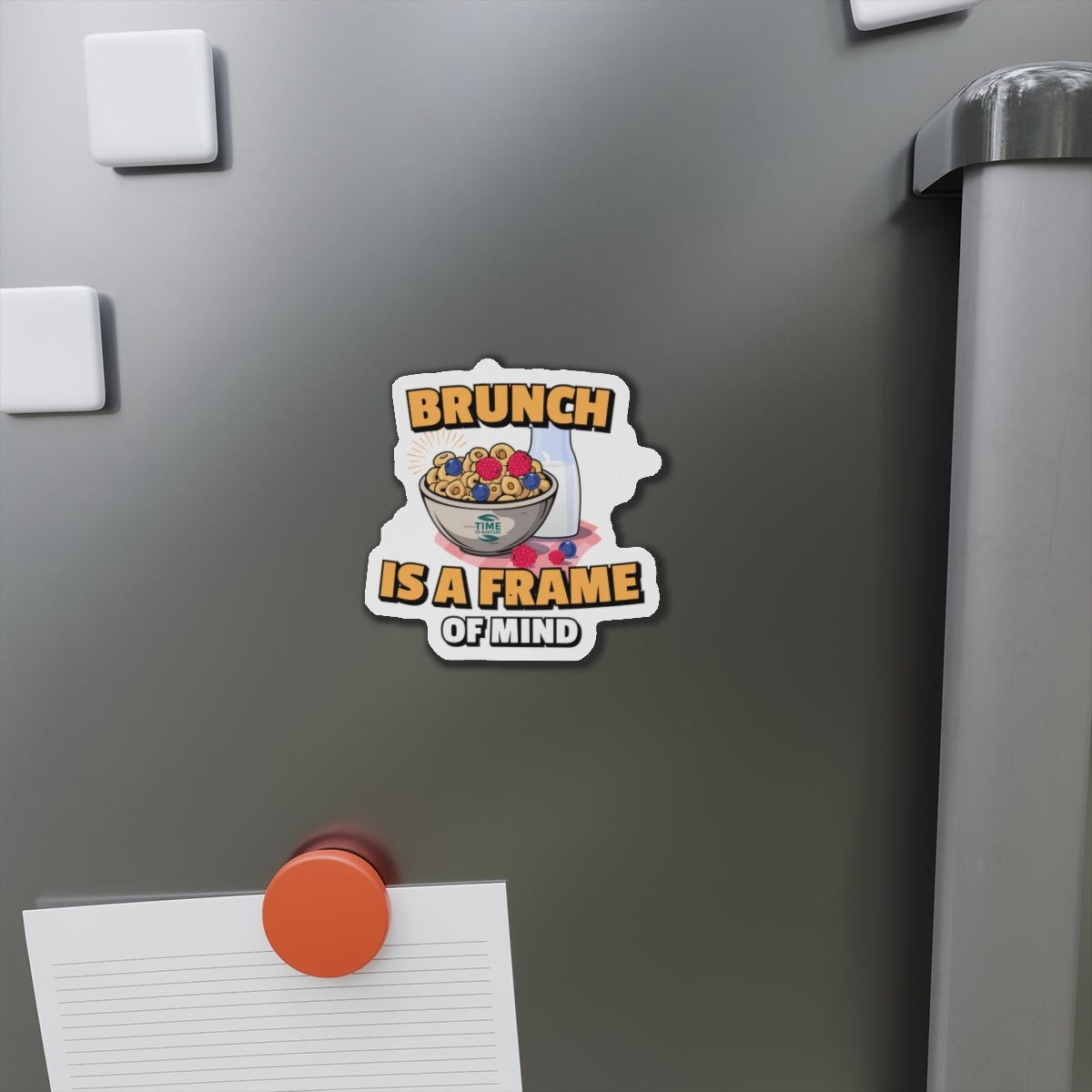 Playful brunch magnet with a fun and quirky design, perfect for adding a stylish touch to the kitchen or cafe, ideal for foodies and brunch lovers.