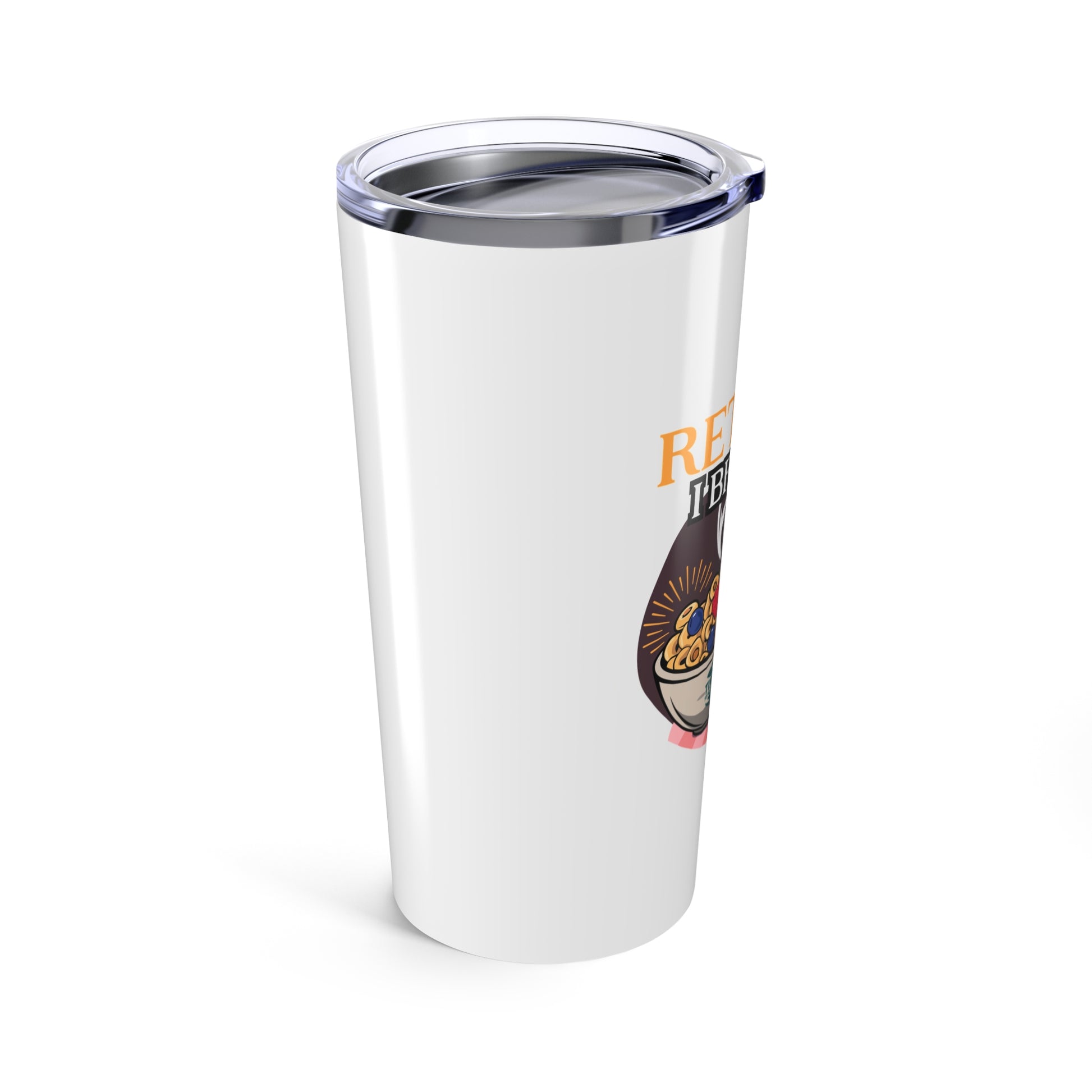 Retired I Brunch Everyday 20oz tumbler, a fun and practical gift for brunch lovers, perfect for retirees, coworkers, or dads who enjoy a good brunch and a laugh.