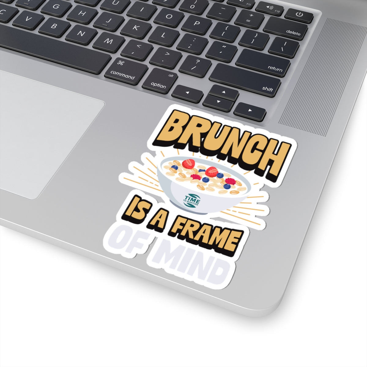 Vibrant brunch-themed kiss-cut stickers featuring playful designs, perfect for decorating laptops, journals, and kitchens. A fun gift for foodies and brunch lovers, adding personality to any space or item.
