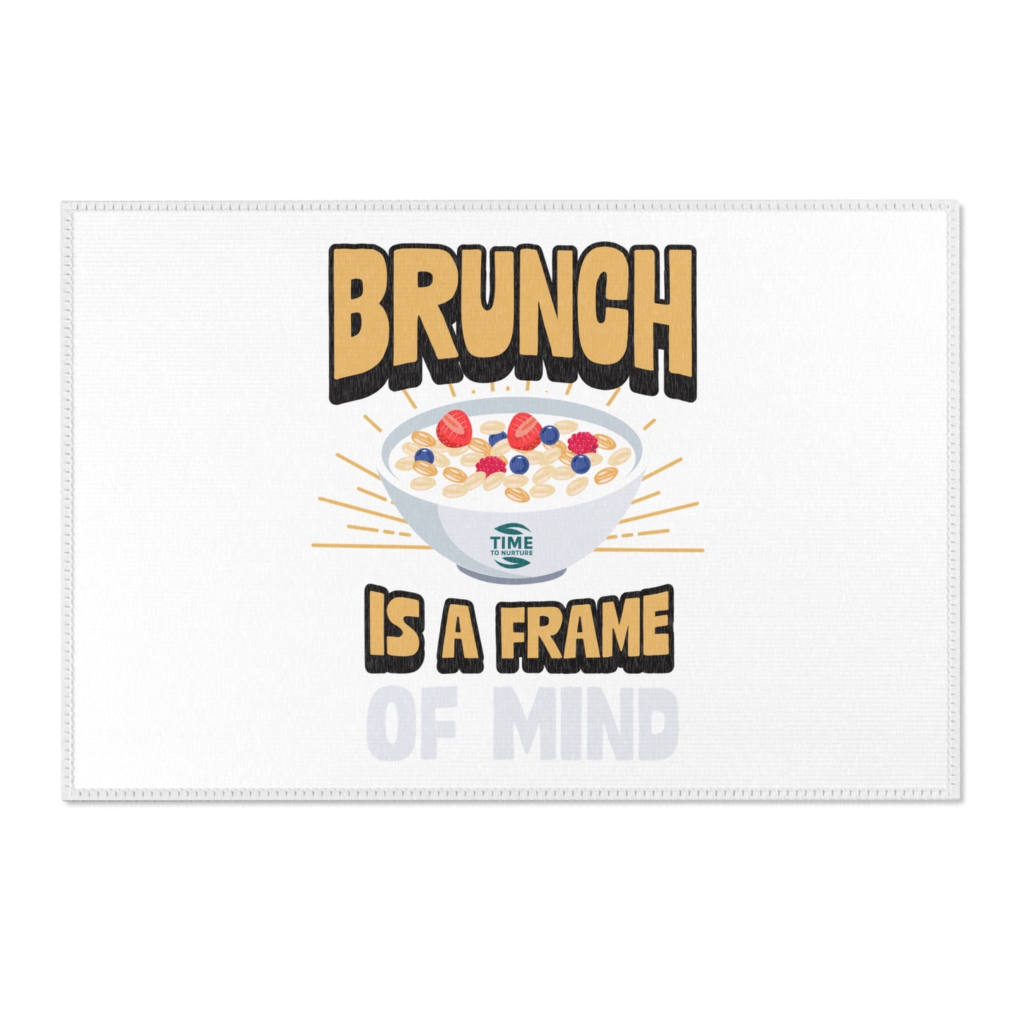brunch vibes area rug with a stylish design perfect for kitchens, dining rooms, and breakfast nooks, featuring a cozy aesthetic, non-slip durability, and a great gift for foodies and brunch lovers